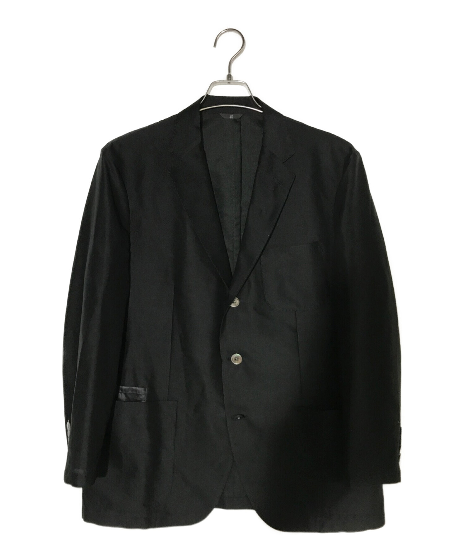 LANVIN COLLECTION (ランバンコレクション) 段返3Bテーラードジャケット ブラック サイズ:B50