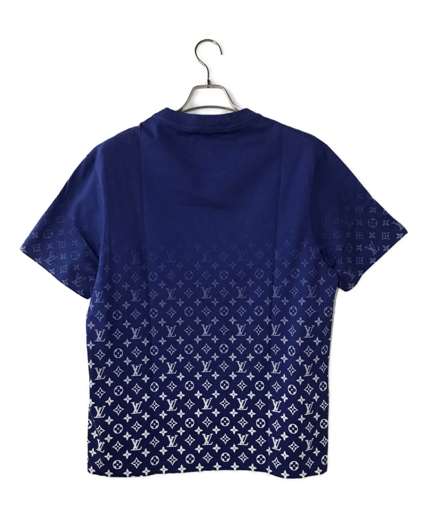 LOUIS VUITTON (ルイ ヴィトン) モノグラムグラディエントTシャツ ブルー サイズ:XL