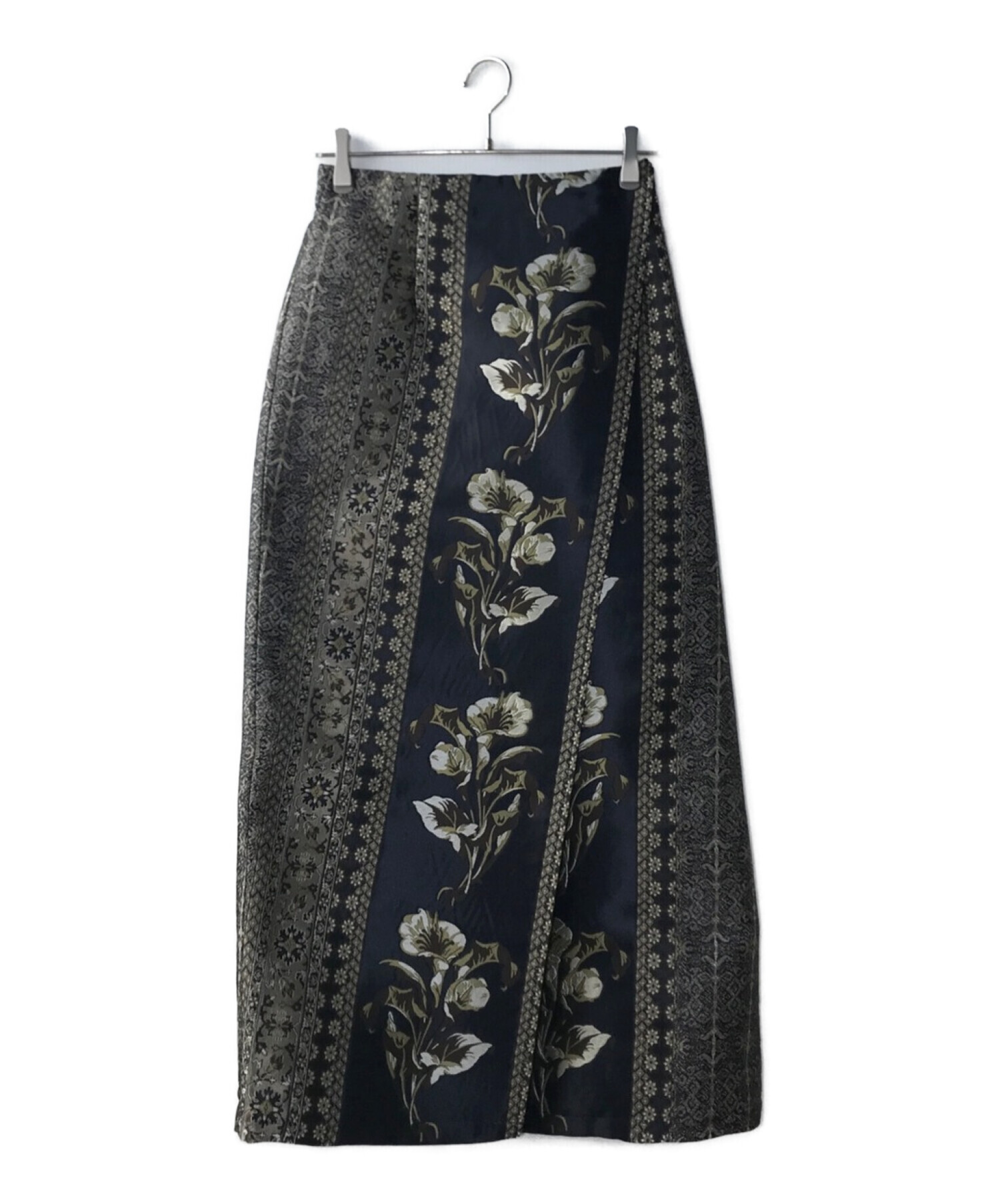 中古・古着通販】Ameri (アメリ) IMANE JACQUARD WRAP SKIRT 