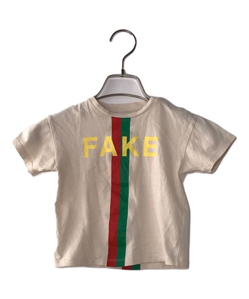 中古・古着通販】GUCCI (グッチ) NOT FAKE Tシャツ ベージュ サイズ:9  