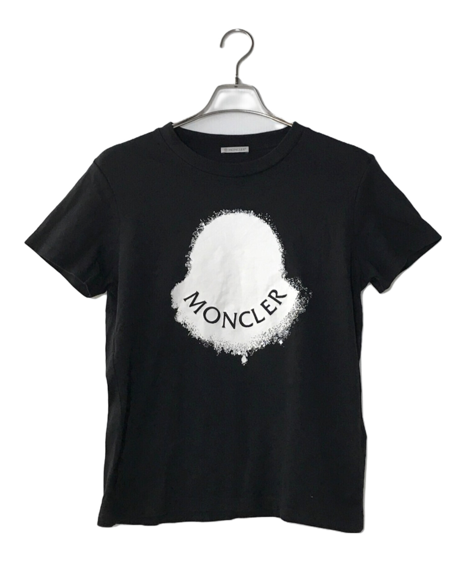 中古・古着通販】MONCLER (モンクレール) Tシャツ ブラック サイズ:L 