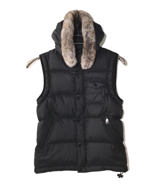 バーバリーブラックレーベル ダウンベスト サイズM ボルドー