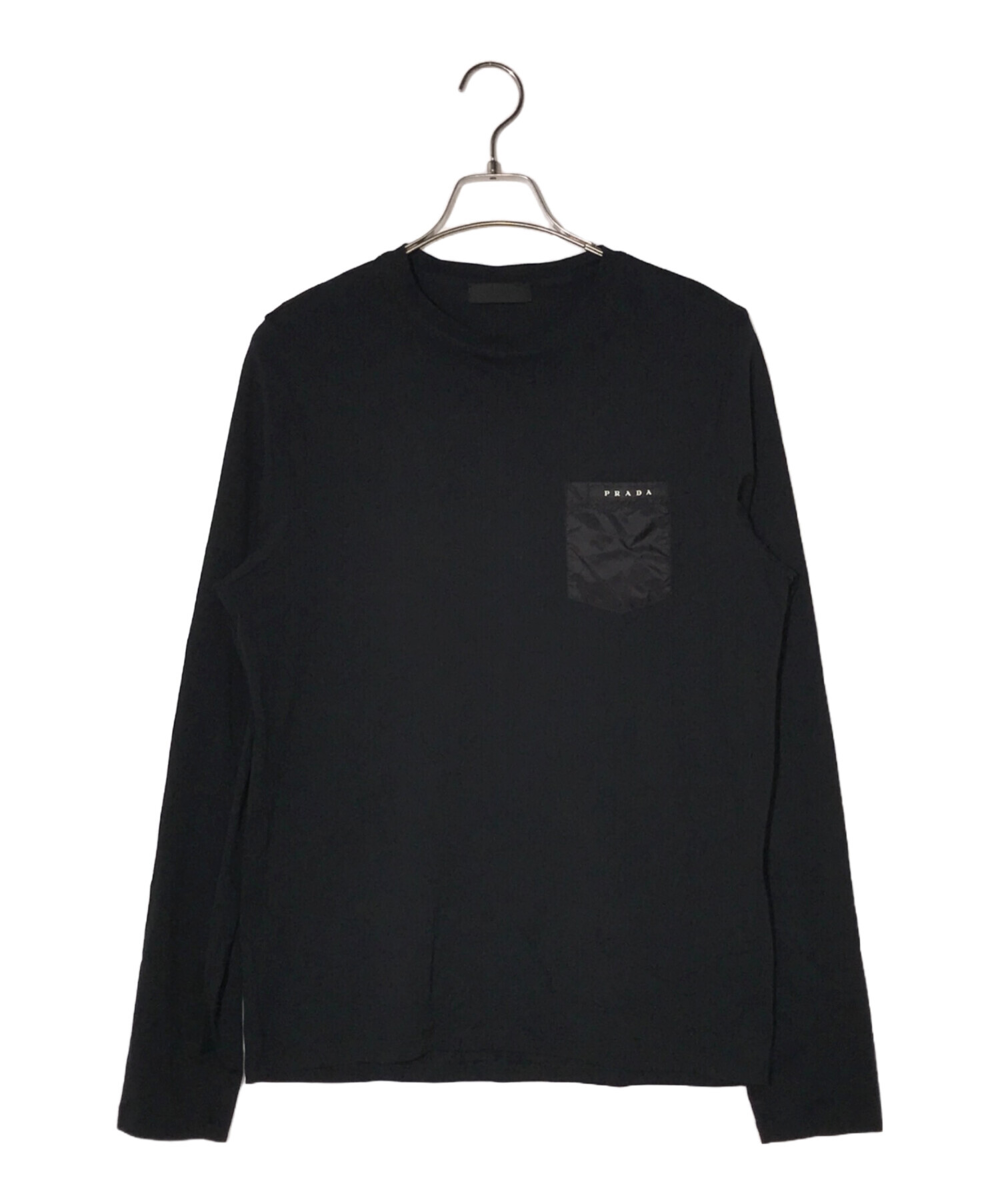 中古・古着通販】PRADA (プラダ) ロングスリーブカットソー ブラック 
