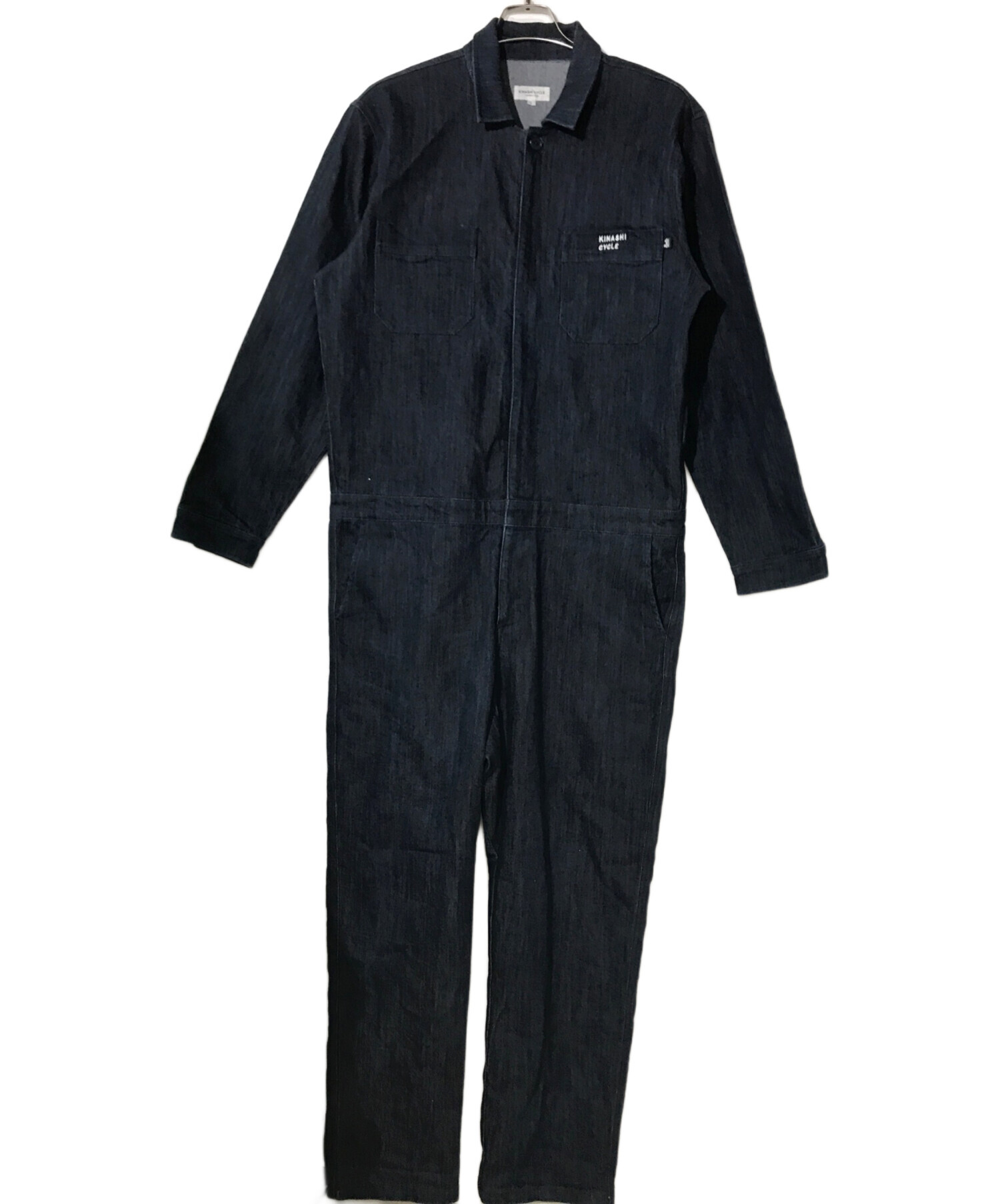 KINASHI CYCLE オーバーオール キナシサイクル 黒 フリース生地 中古