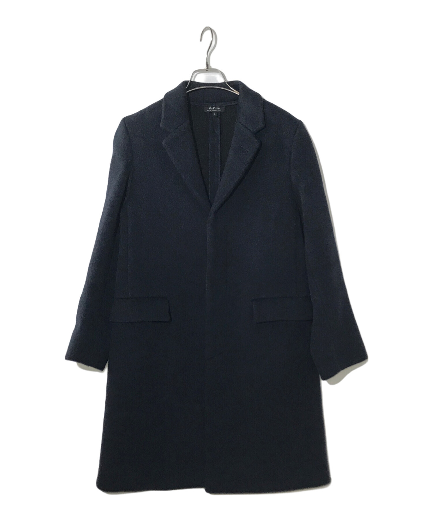 中古・古着通販】A.P.C. (アーペーセー) チェスターコート ネイビー 