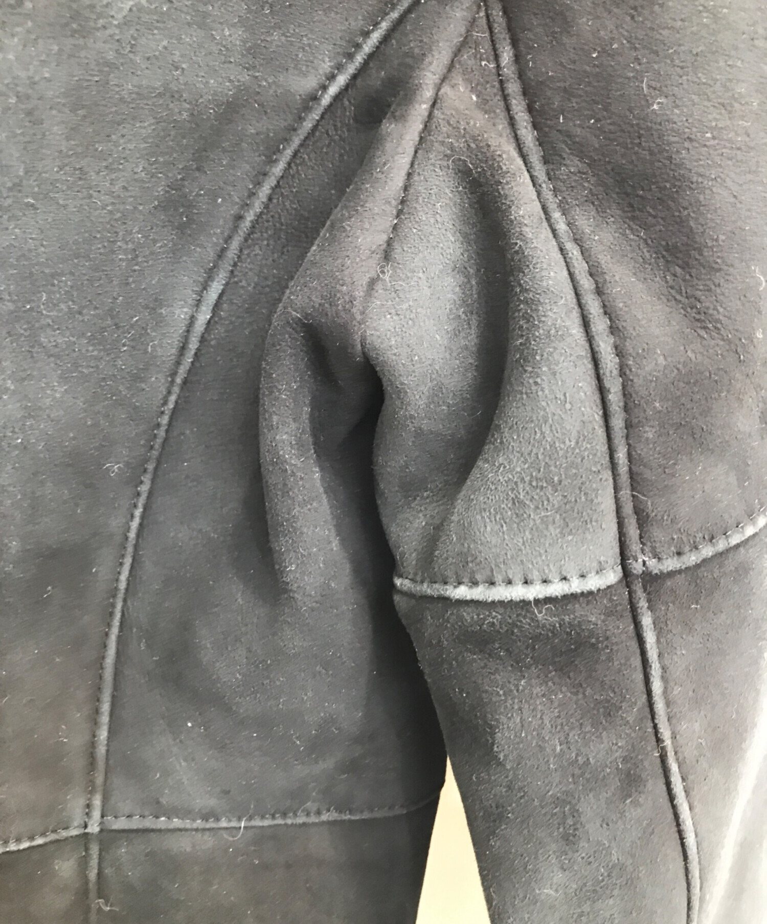 中古・古着通販】courreges (クレージュ) ムートンジャケット ブラック 