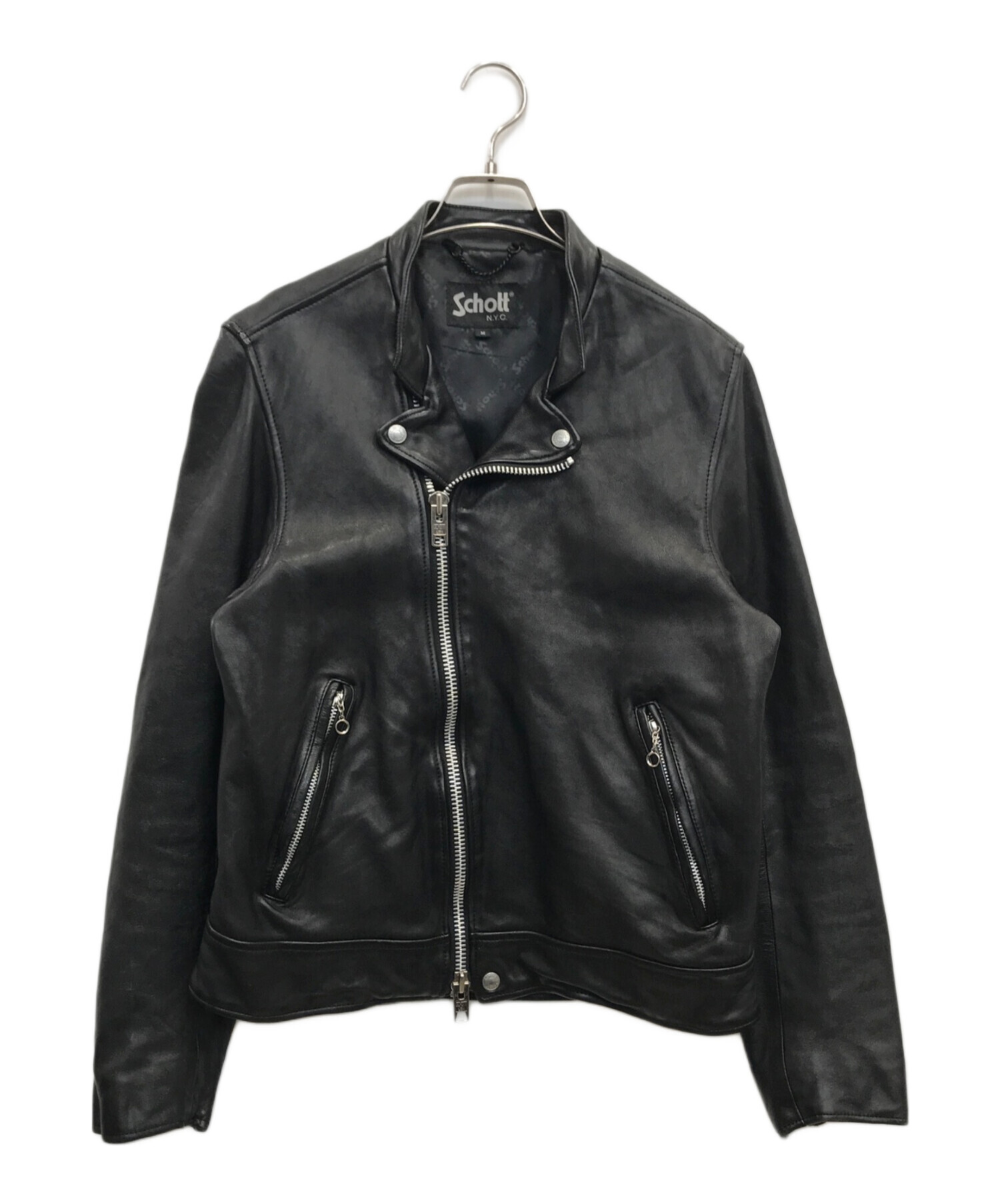 中古・古着通販】Schott (ショット) ライダースジャケット ブラック 