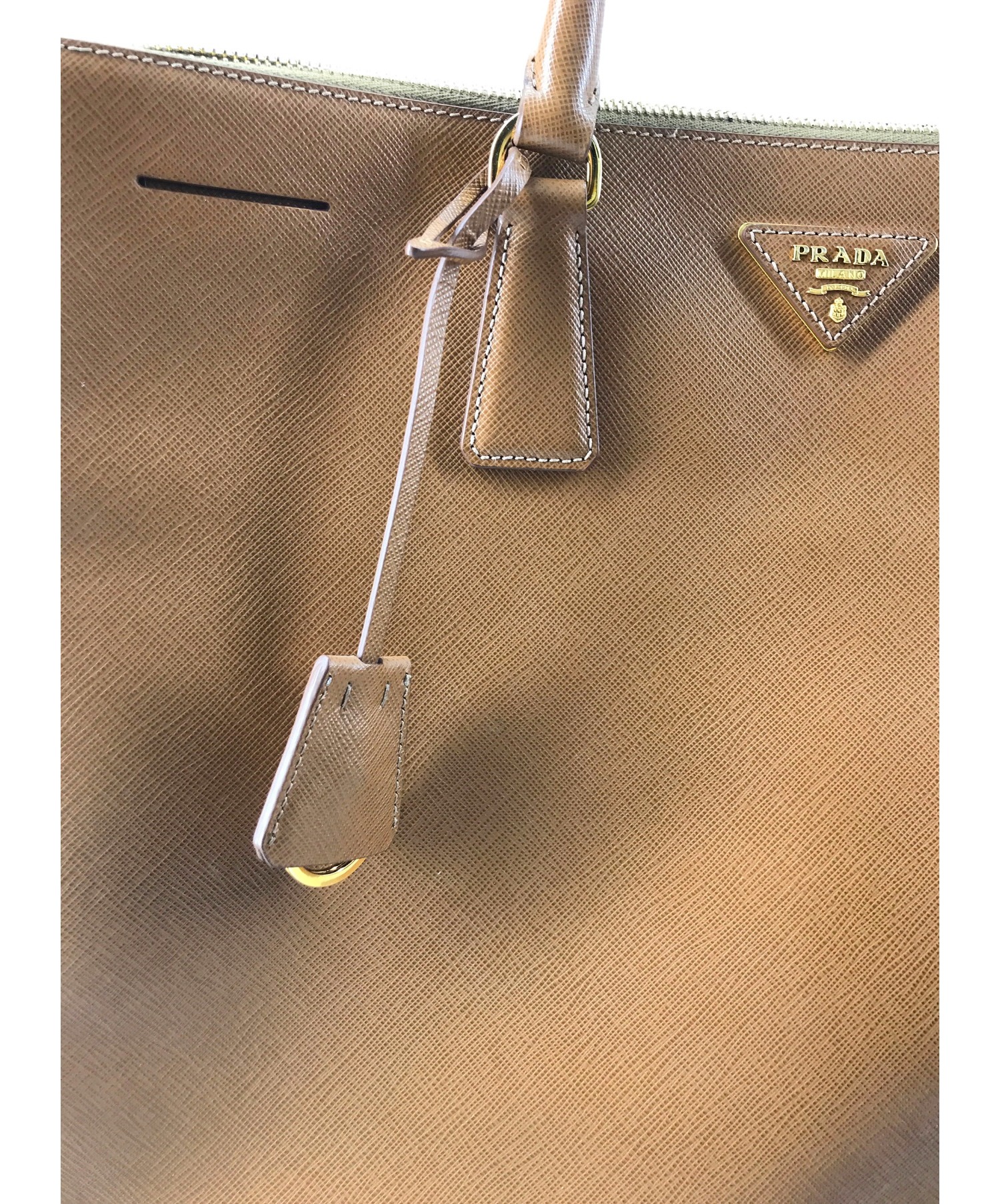 中古・古着通販】PRADA (プラダ) ガレリアサフィアーノトートバッグ 