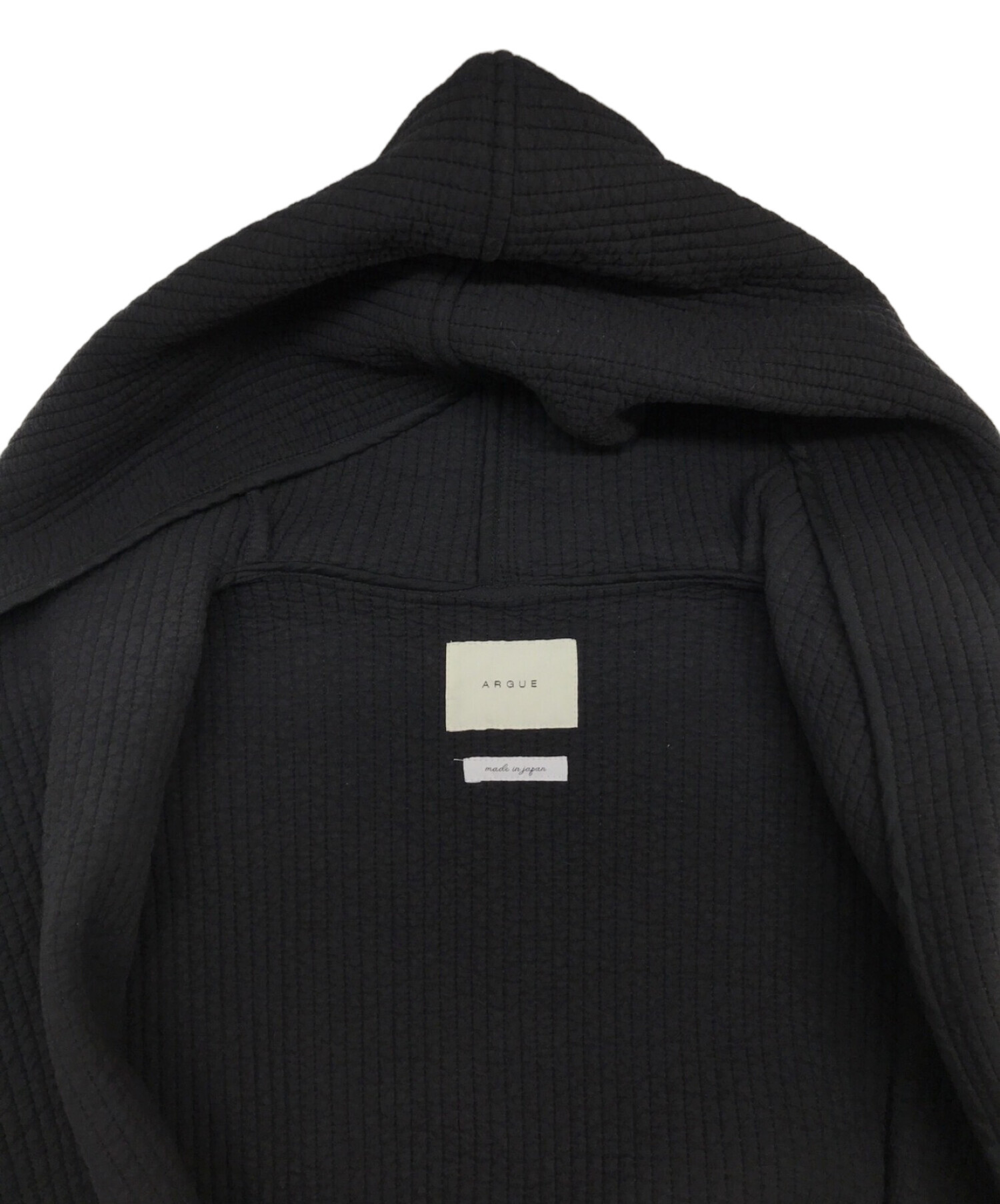 ARGUE (アギュー) cotton kendo foodie coat ブラック サイズ:FREE