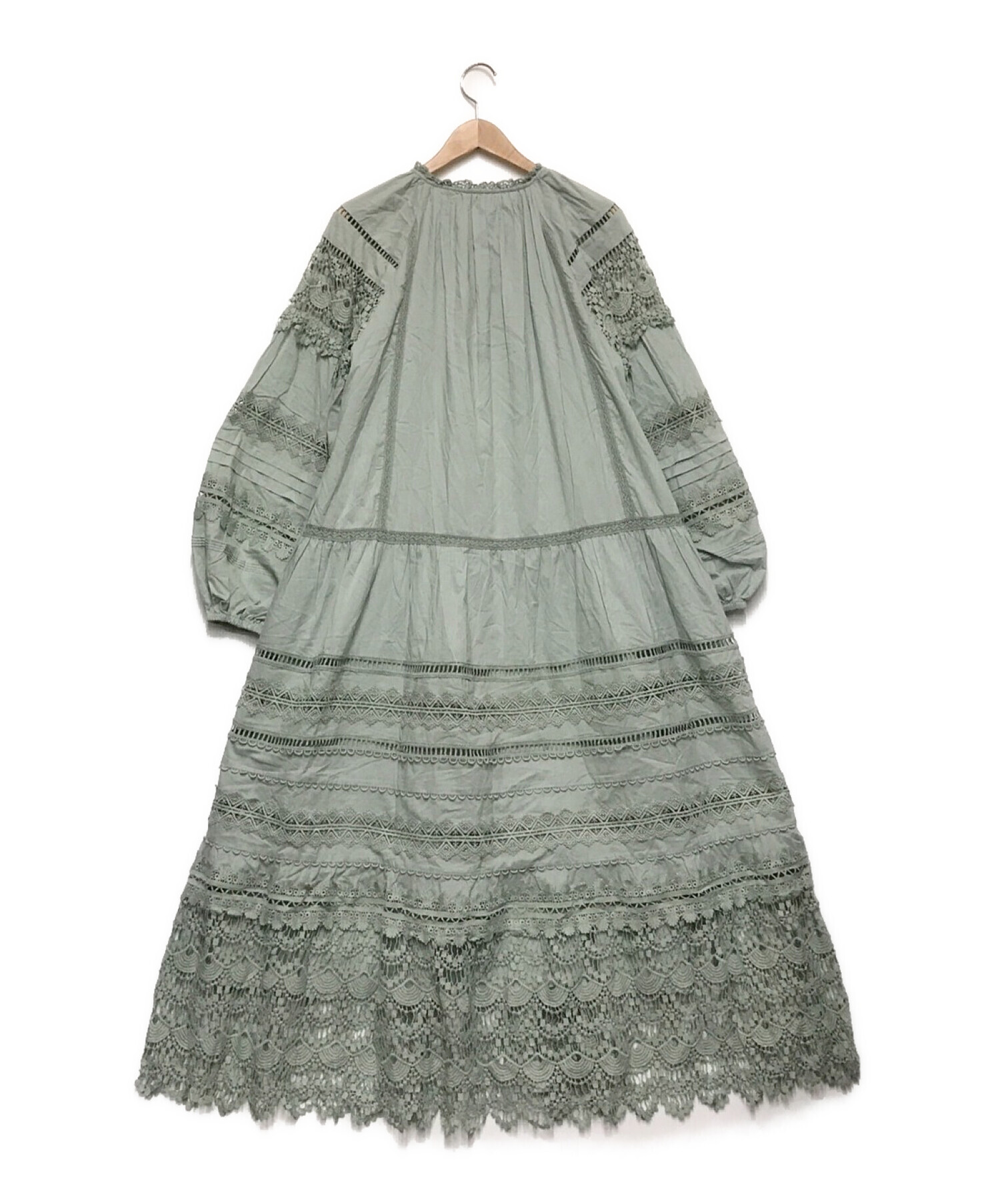 中古・古着通販】Estella.K (エステラケー) Nora Lace Trim Dress 