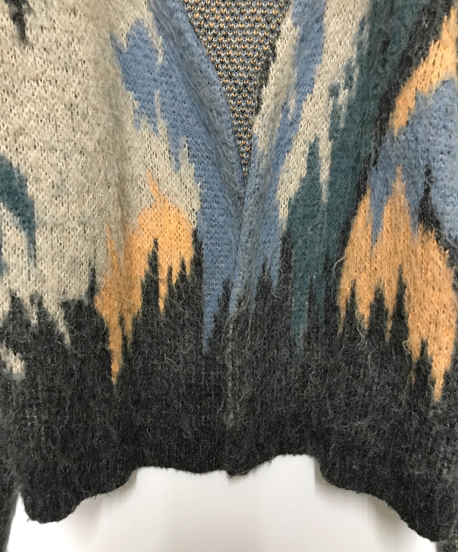 中古・古着通販】TELOPLAN (テーロプラン) Haru Knit Cardigan グレー 