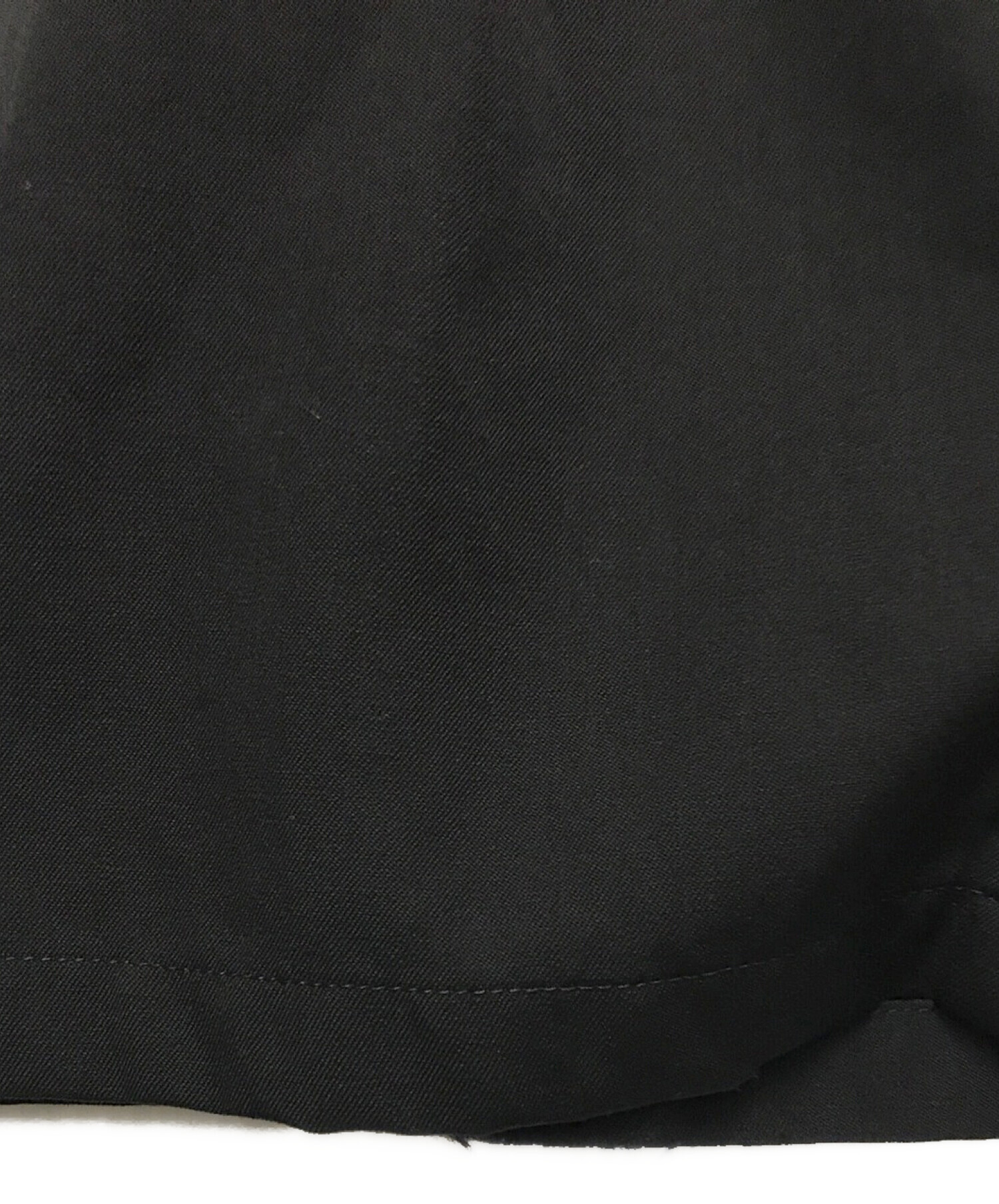 Yohji Yamamoto pour homme ヨウジヤマモト プールオム ウールギャバドローコードパンツ ブラック サイズ:3