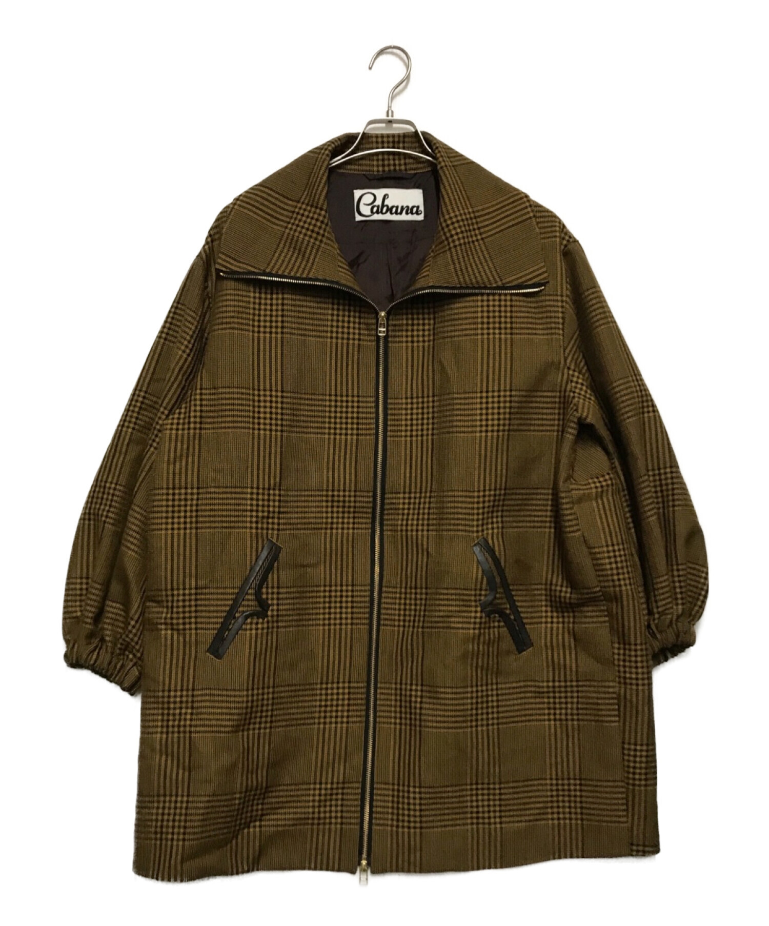中古・古着通販】CABANA (カバナ) ジップアップコート イエロー 