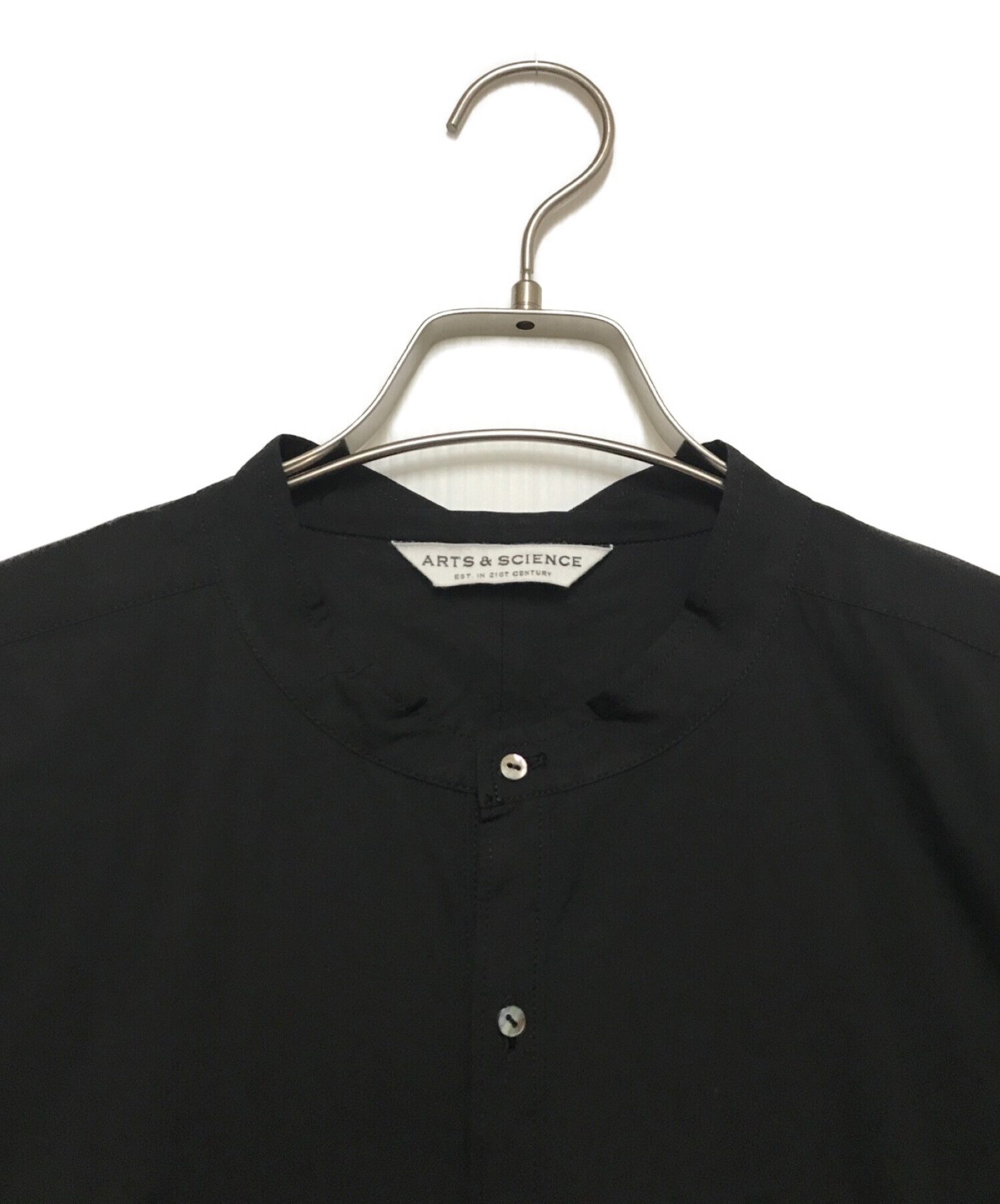 ARTS&SCIENCE (アーツアンドサイエンス) Middle night shirt/プルオーバーロングシャツ ブラック サイズ:4