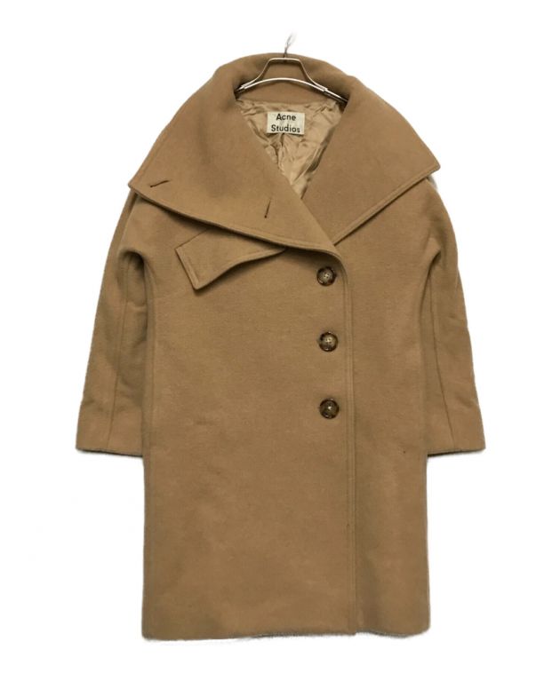 acne ファネルネックコート 美品 目まぐるし
