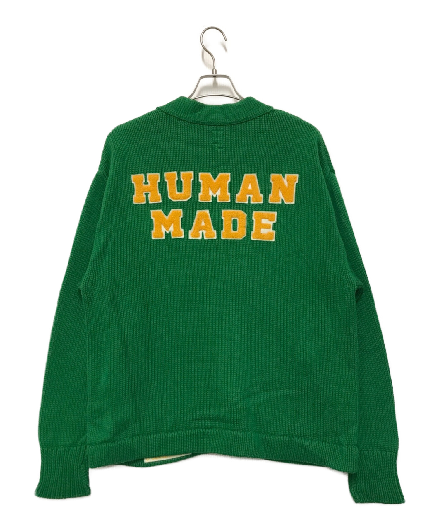 HUMAN MADE (ヒューマンメイド) Low Gauge Knit Cardigan グリーン サイズ:Ⅼ