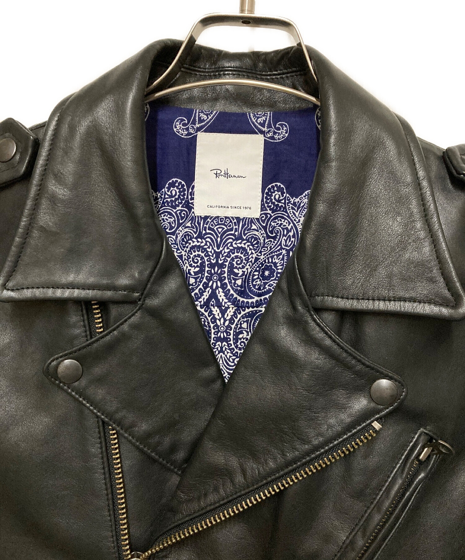 ロンハーマン レザー ジャケット シングル ライダース M,D 
