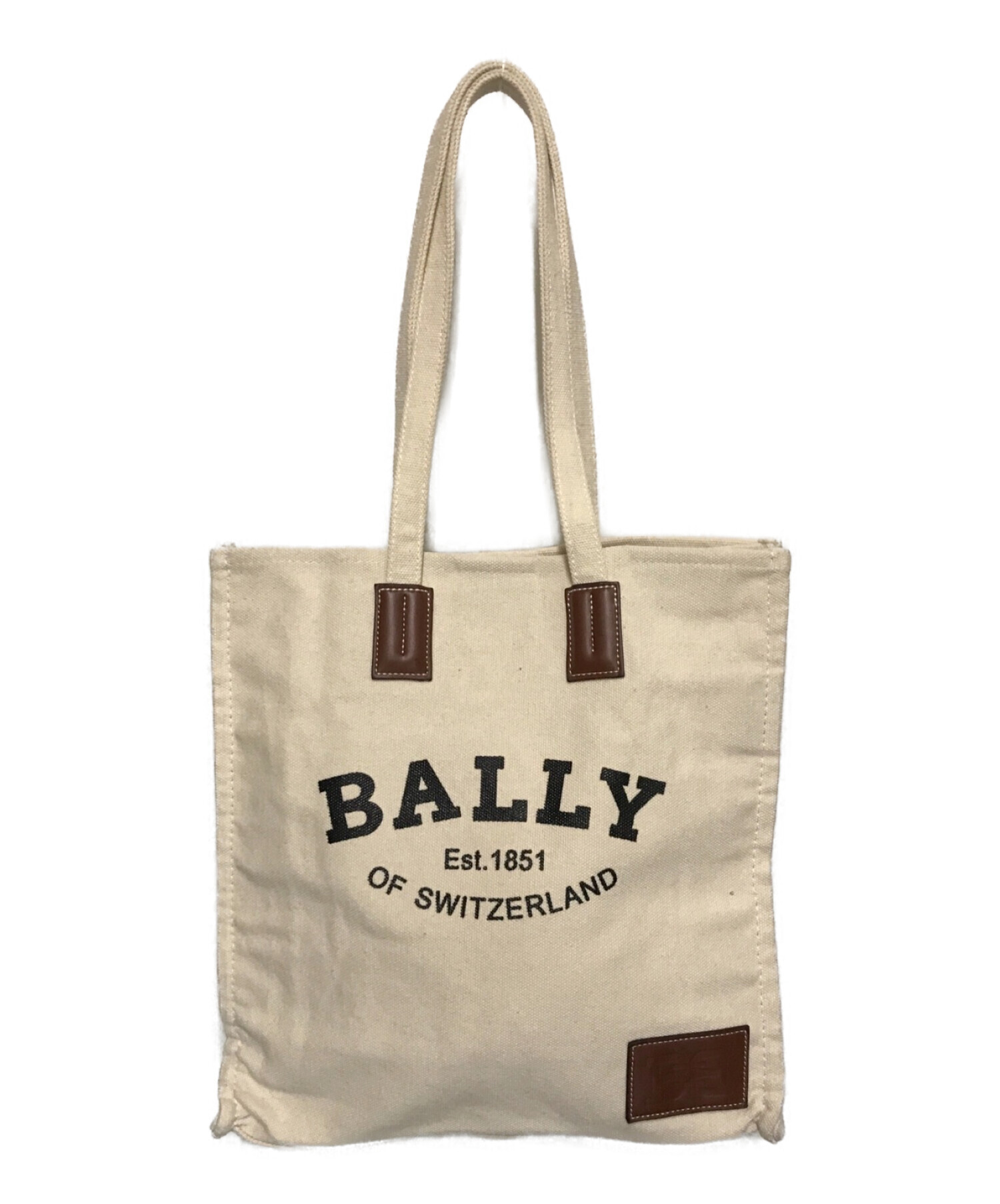 BALLY (バリー) Crystaliaキャンバストートバッグ ホワイト