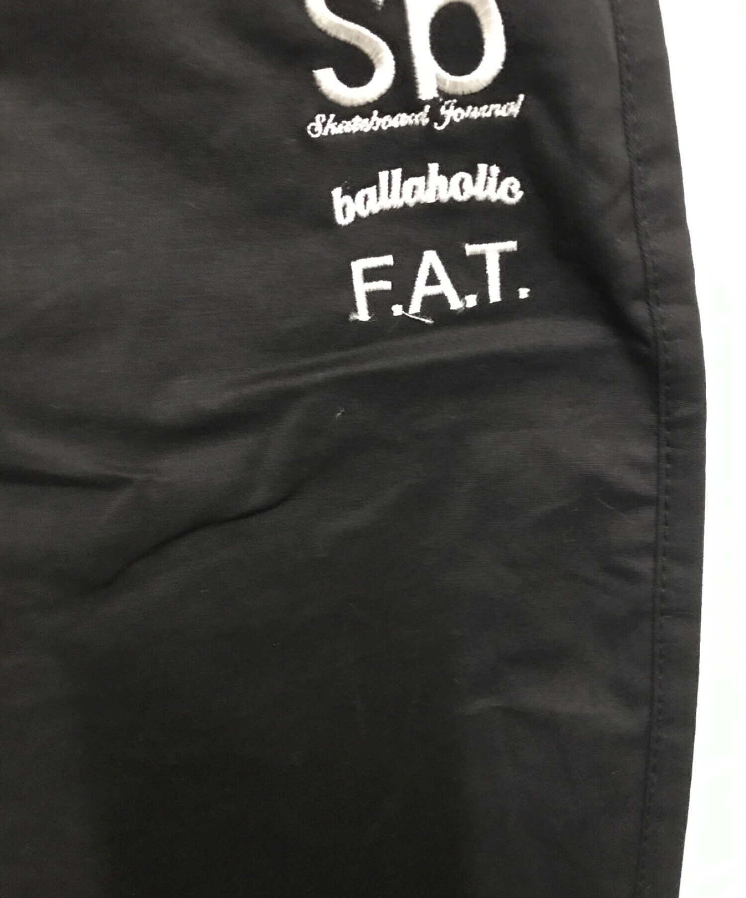 FAT (エフエーティー) SB ballaholic (ボーラホリック) トリプルコラボイージーパンツ ブラック サイズ: SKINNY