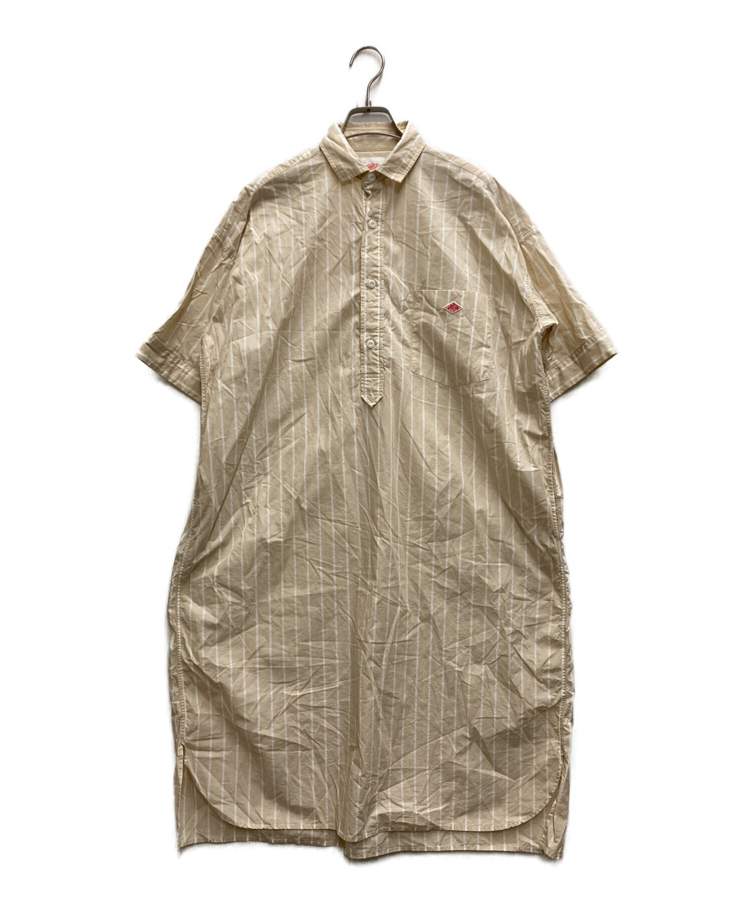 中古・古着通販】DANTON (ダントン) ストライプシャツワンピース 