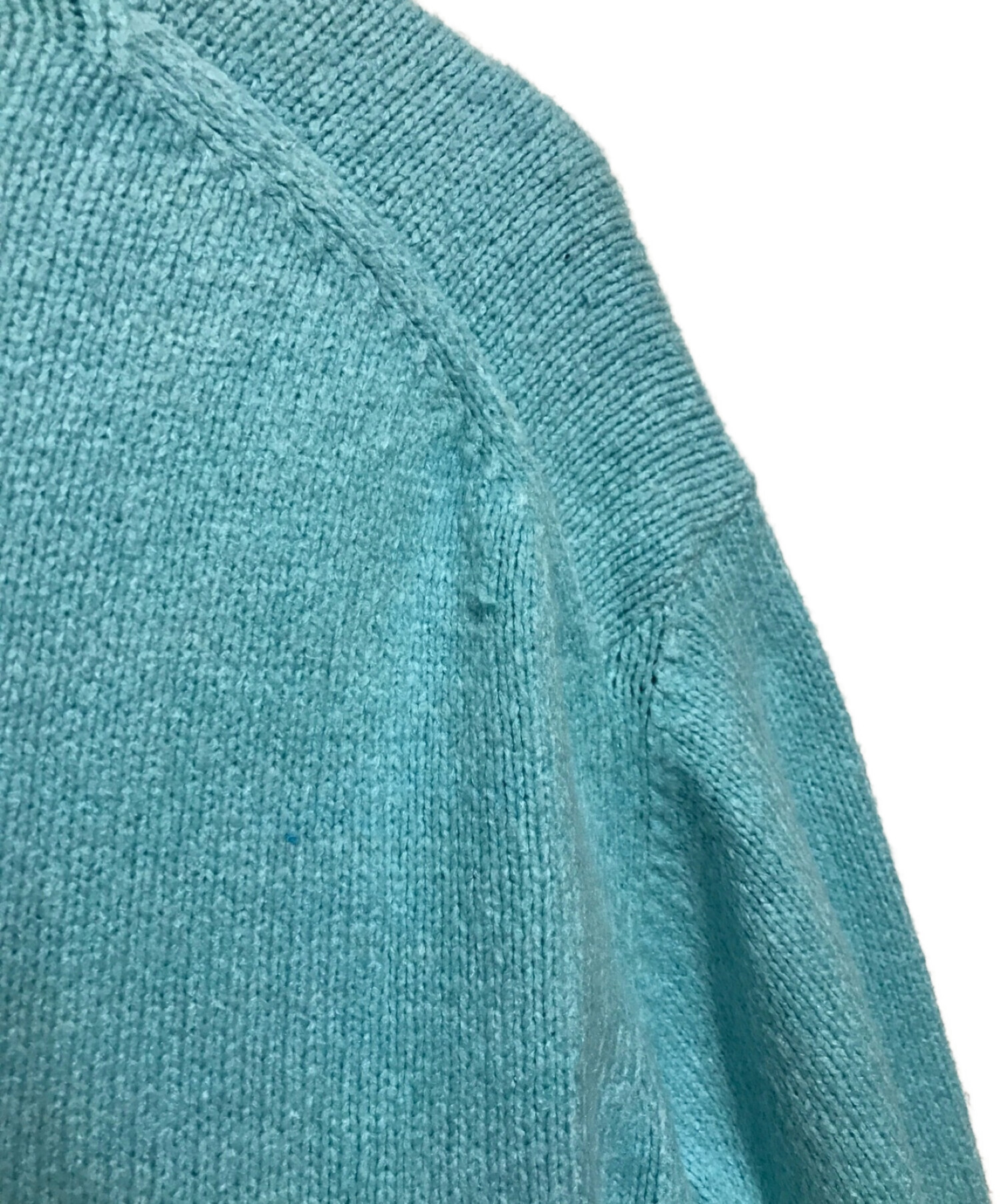 UNUSED (アンユーズド) Silk hole Knit Cardigan ブルー サイズ:3