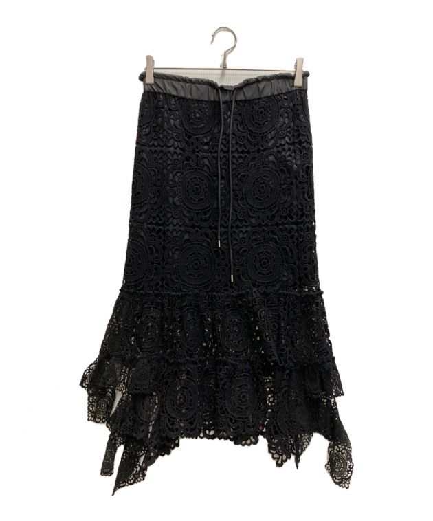 中古・古着通販】sacai (サカイ) レーススカート ブラック サイズ:2 