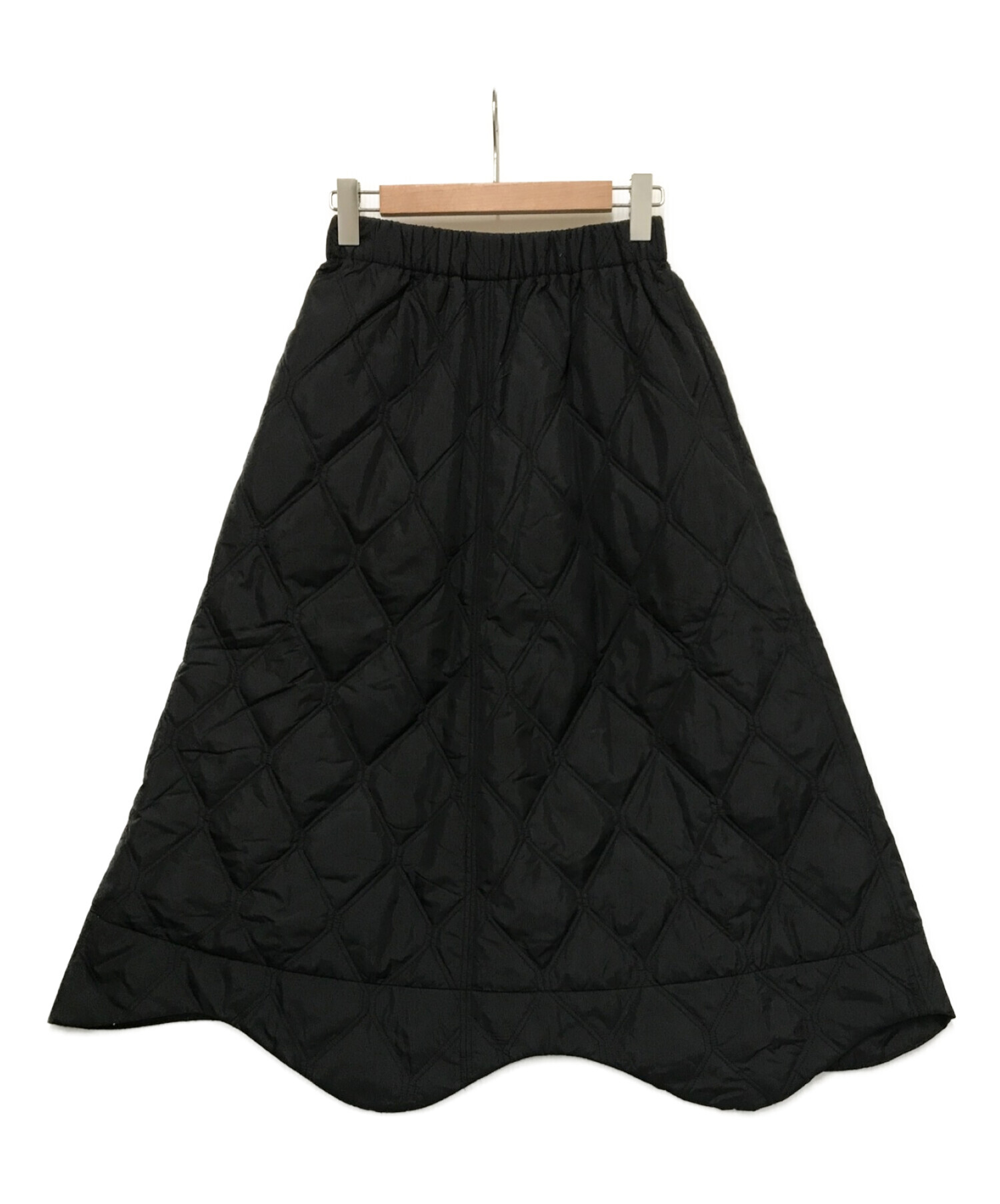 中古・古着通販】GANNI (ガニー) Ripstop Quilt Wavy Hem Skirt 