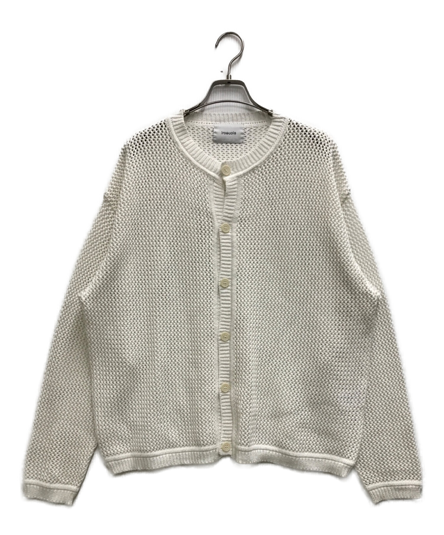 中古・古着通販】IROQUOIS (イロコイ) MESH MOLDED KNIT CD ホワイト 