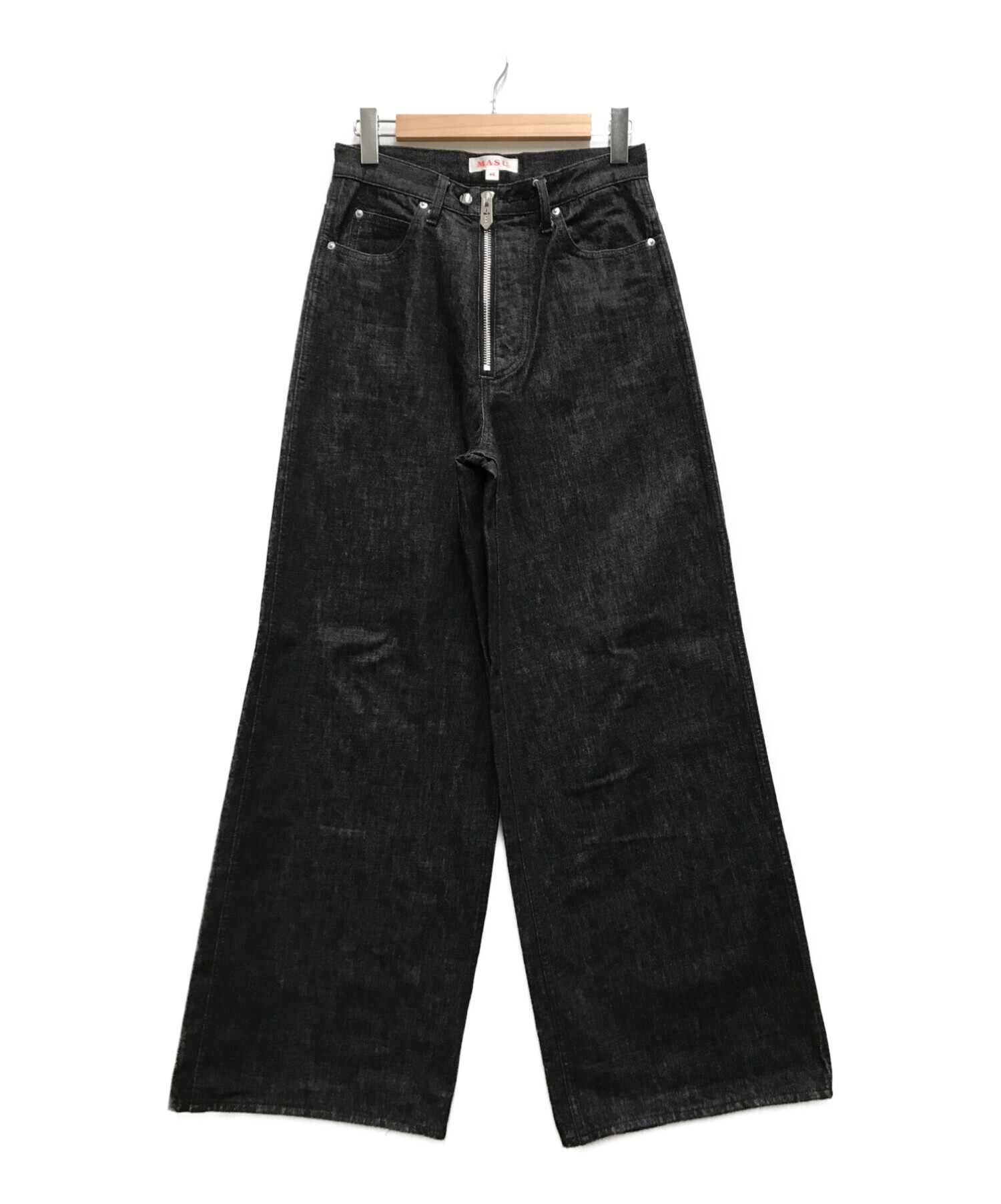 中古・古着通販】masu (エムエーエスユー) BAGGY FIT JEANS ブラック  
