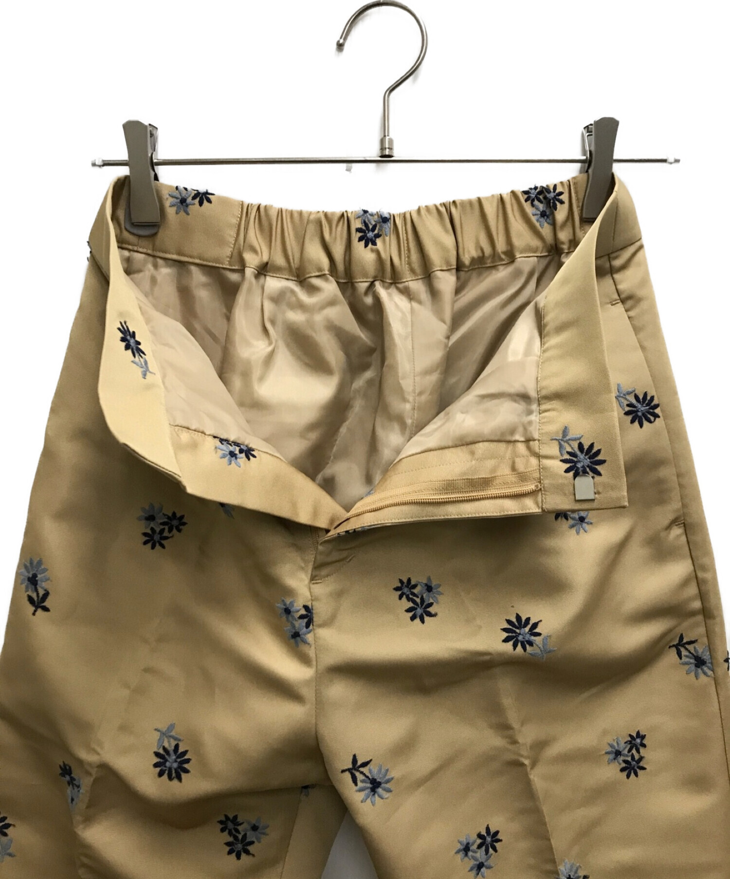 完売】bluelea Original embroidery pants 黒M｜レディース