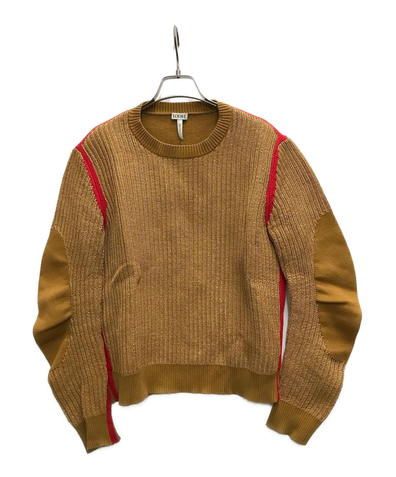 中古・古着通販】LOEWE (ロエベ) ラインニット ブラウン サイズ:XS 
