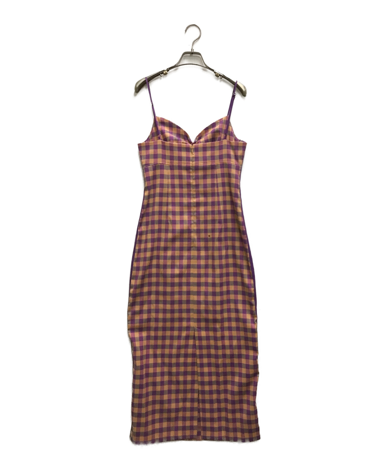 maison special メゾンスペシャルチェックキャミワンピース36