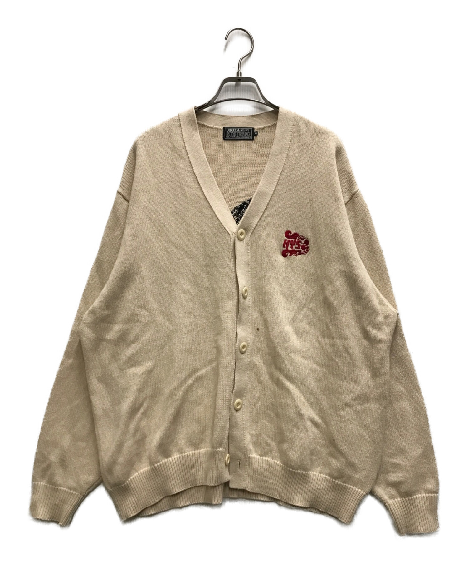 ヒステリックグラマーカーディガンVIXEN GIRL 編込 HYSTERIC