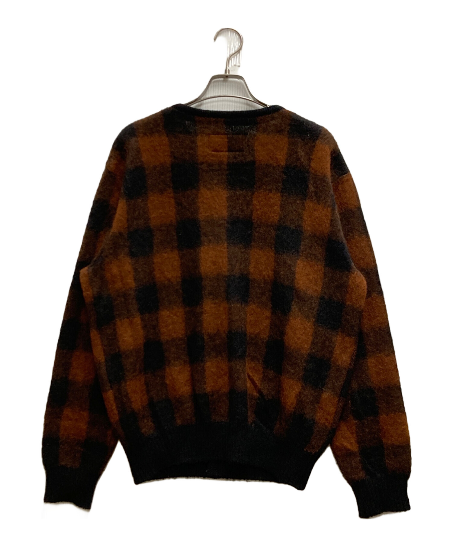 BLOCKCHECK MOHAIR KNIT JACQUARD CARDIGAN 【公式通販】