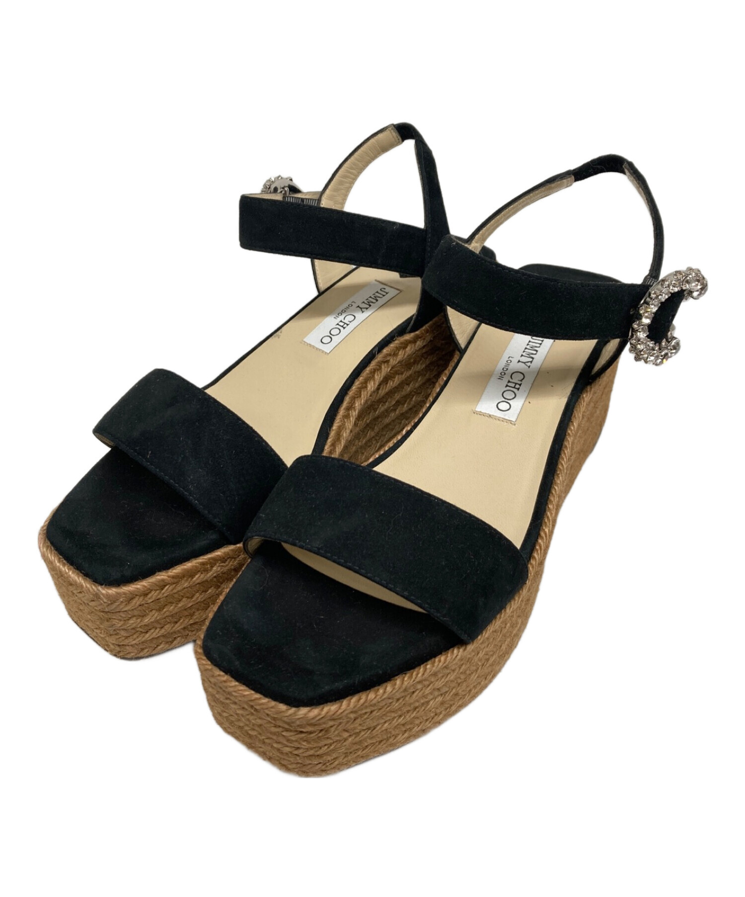 中古・古着通販】JIMMY CHOO (ジミーチュウ) ウェッジサンダル 