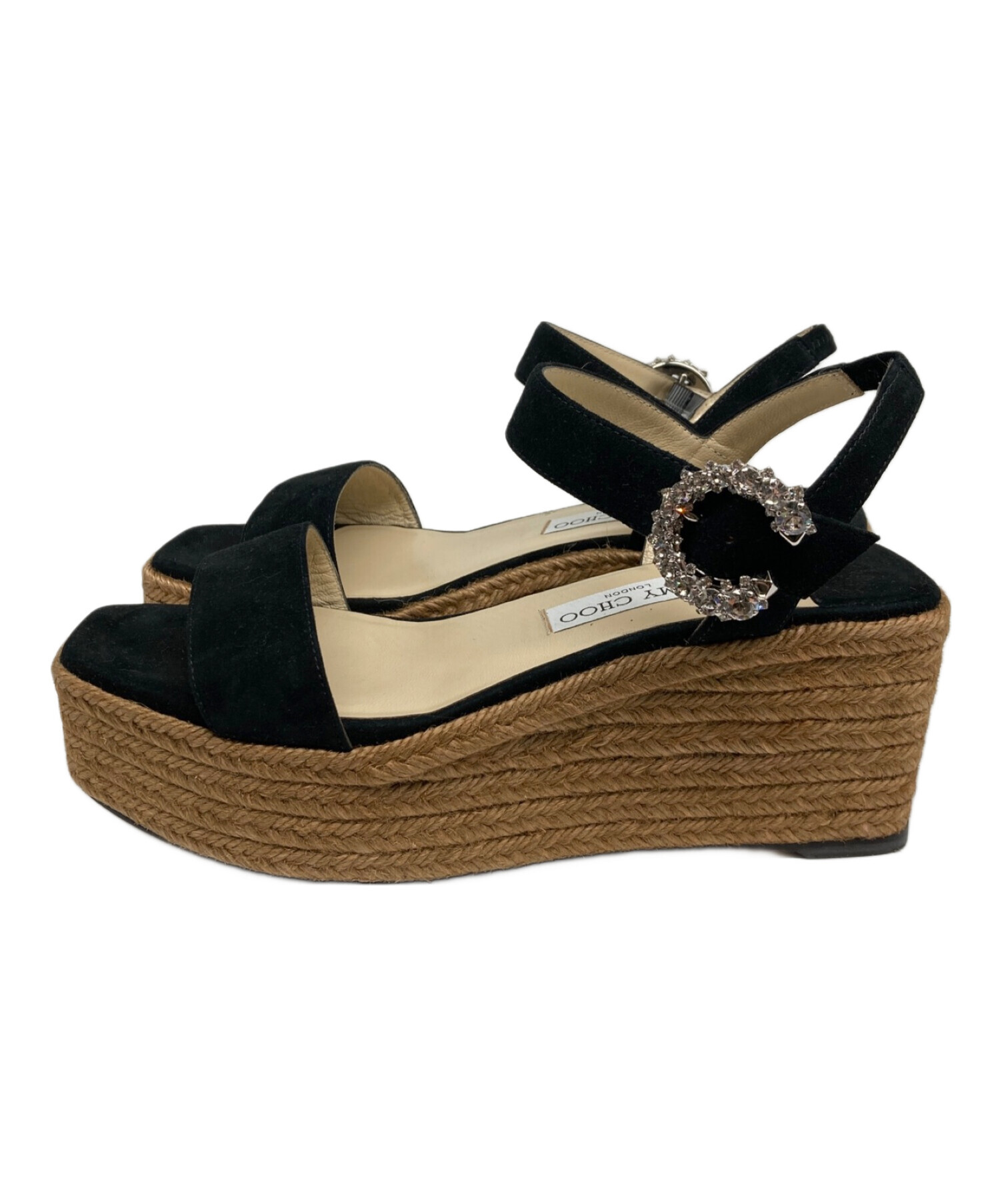 中古・古着通販】JIMMY CHOO (ジミーチュウ) ウェッジサンダル 