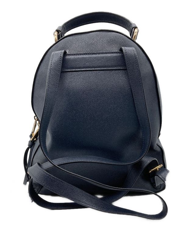 COACH レザーリュック ネイビー