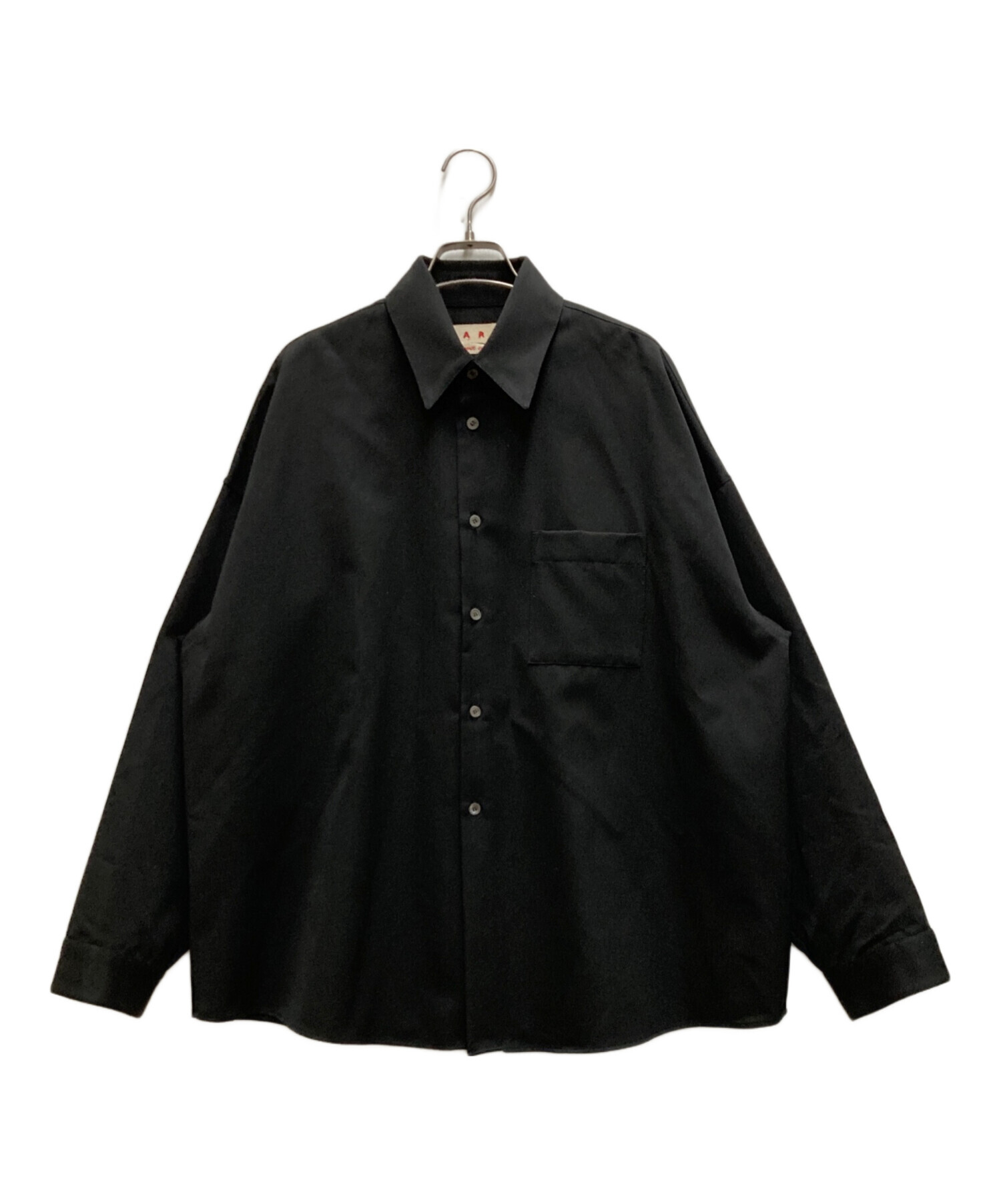 中古・古着通販】MARNI (マルニ) トロピカルウールシャツ ブラック 