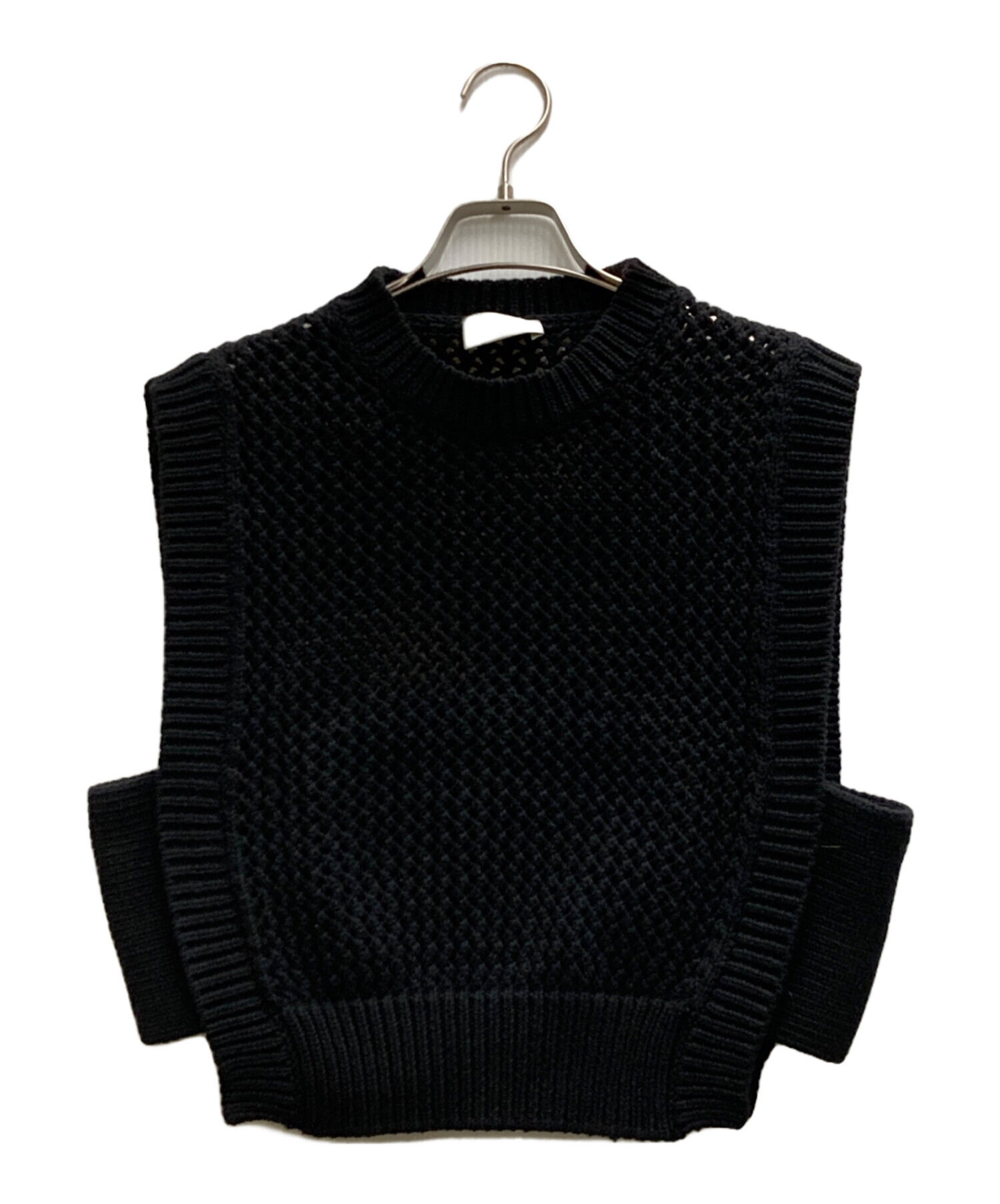 【美品/タグ有】HYKE CROPPED TOP SWEATER BLACK HYKE☆ハイク☆CROPPED TOP SWEATER☆ブラック