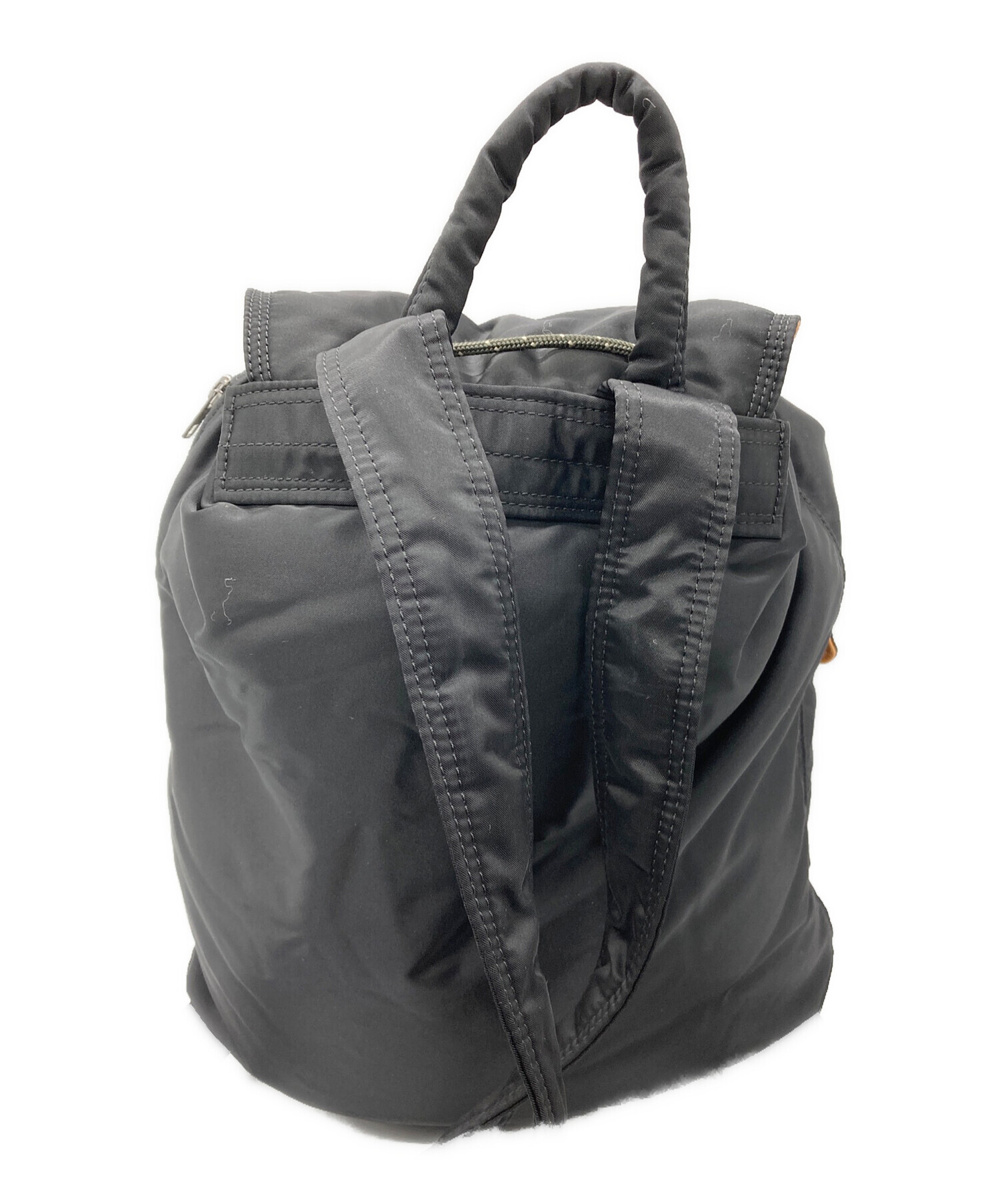 中古・古着通販】PORTER (ポーター) タンカー巾着リュック ブラック 