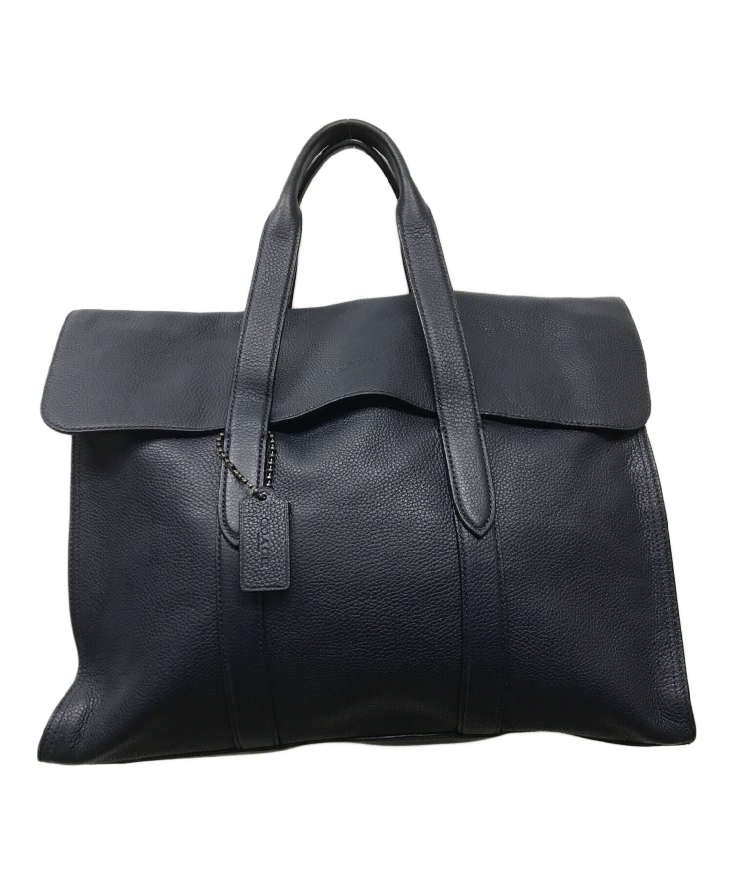 COACH ポリッシュドペブルレザー スタッズ リュック バックパック 黒  