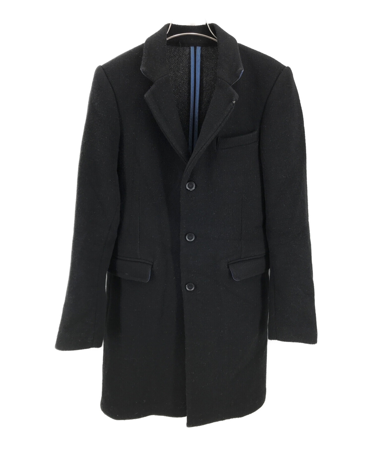 中古・古着通販】DIESEL (ディーゼル) チェスターコート ブラック 