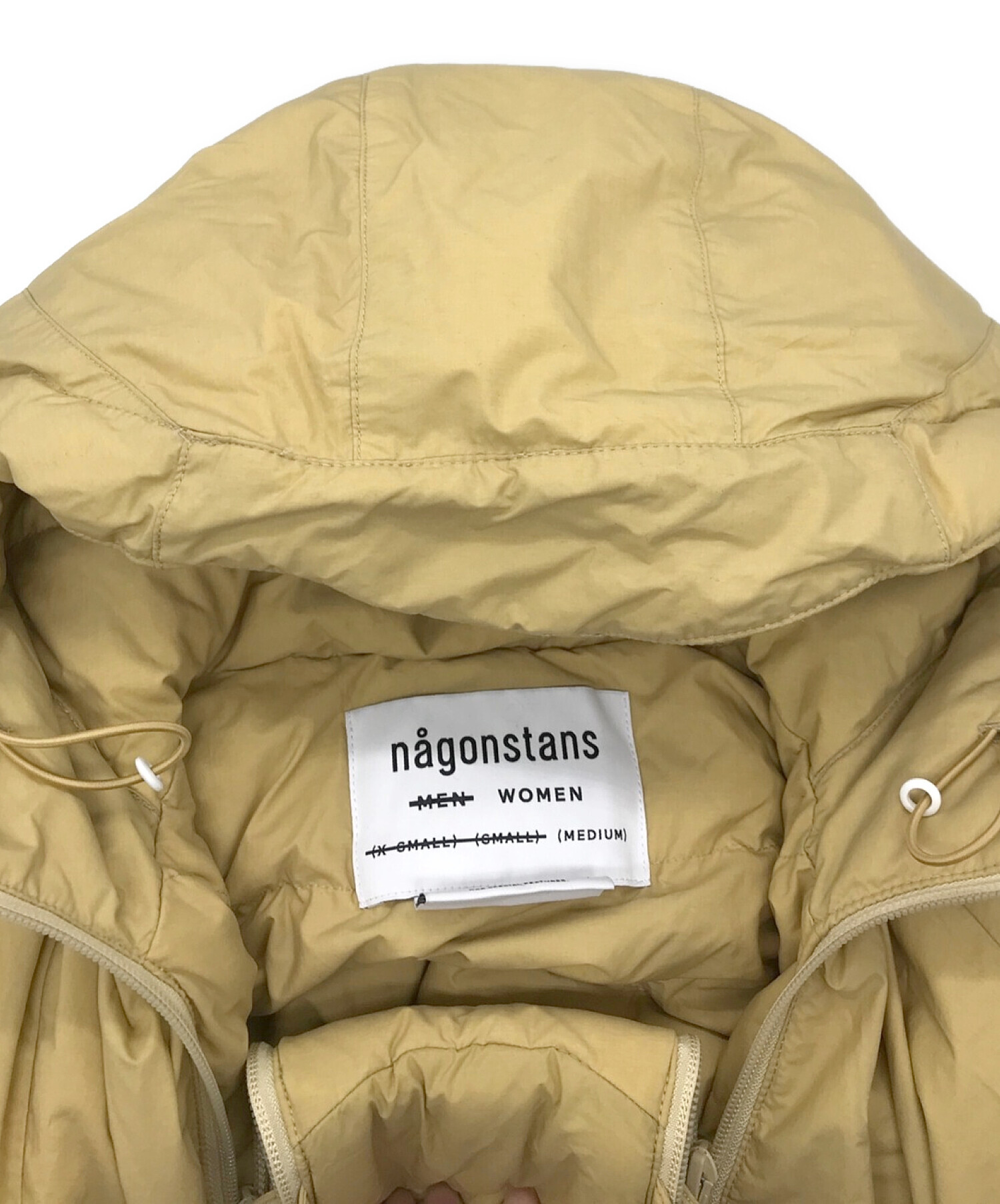 nagonstans (ナゴンスタンス) ダウンジャケット ベージュ サイズ:M