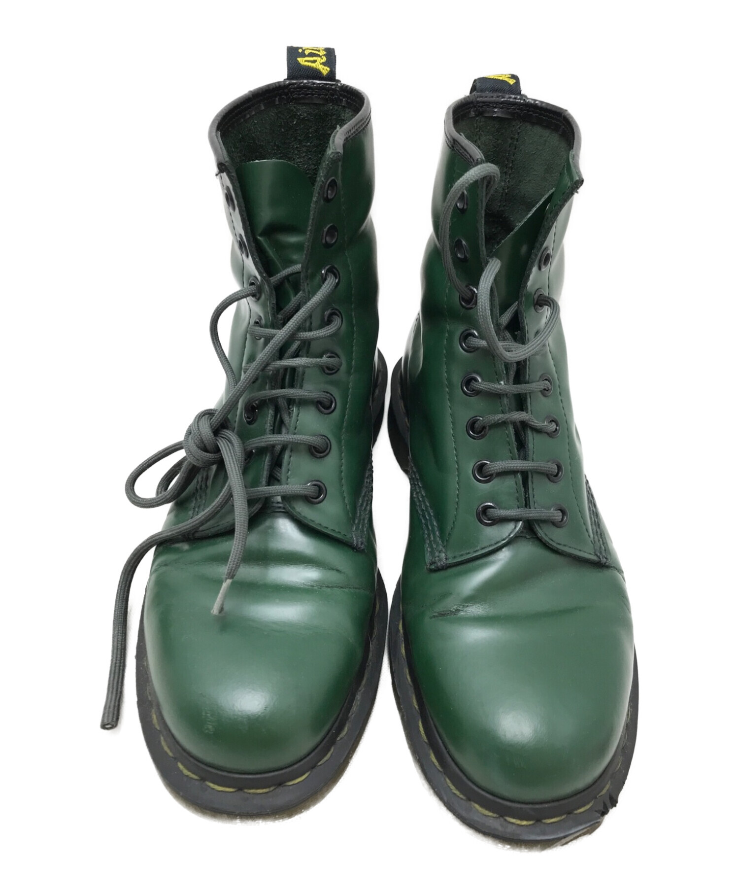 わさび Dr.Martens キッズ8ホールブーツ　グリーン 激レア】ドクターマーチン8ホール1460 グリーン緑ブーツUK10