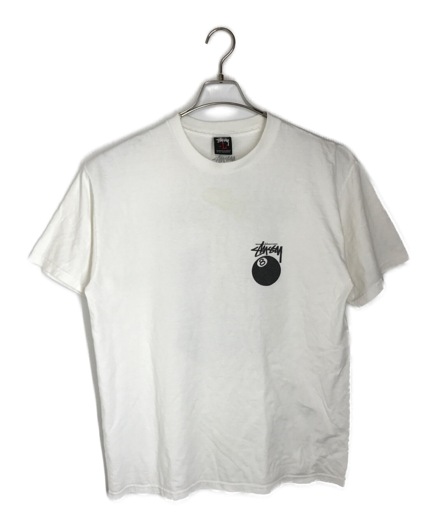 STUSSY / ステューシー ホワイト プリントTシャツ - Tシャツ 
