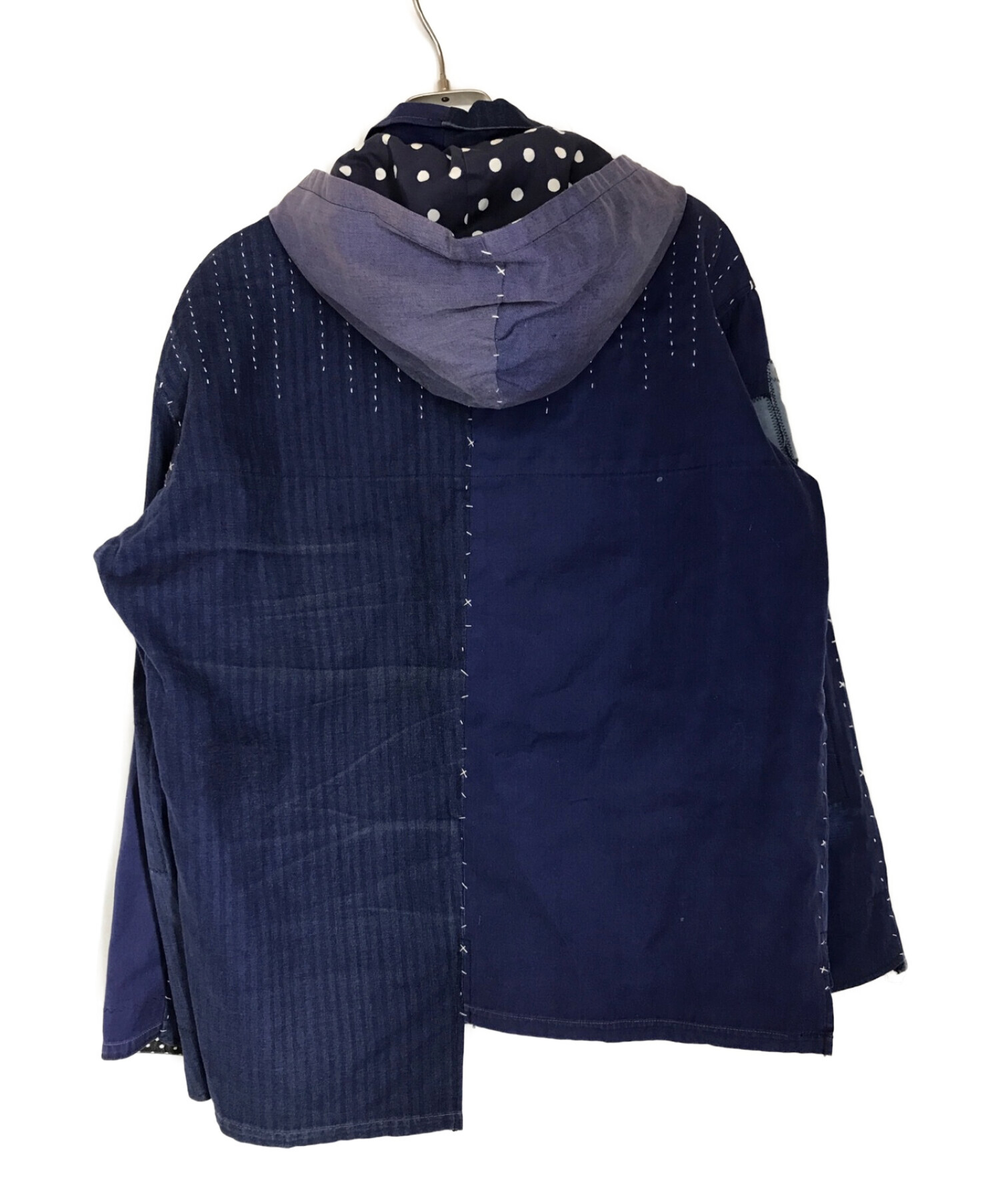 keisuke kanda (ケイスケカンダ) 手縫いパッチワークジャケット ブルー サイズ:不明(サイズ表記なし)