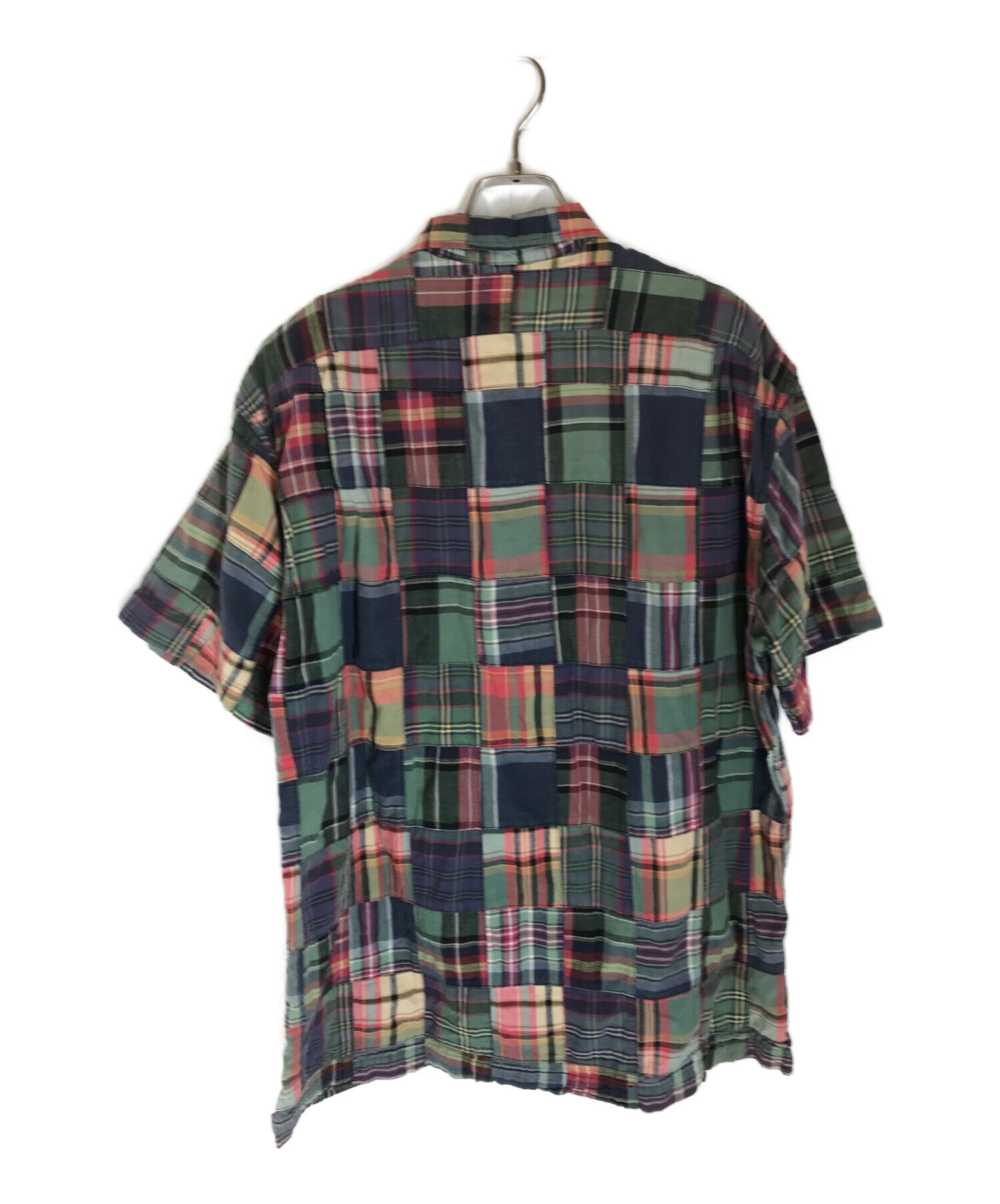 POLO RALPH LAUREN (ポロ・ラルフローレン) 90sパッチワークシャツ マルチカラー サイズ:M