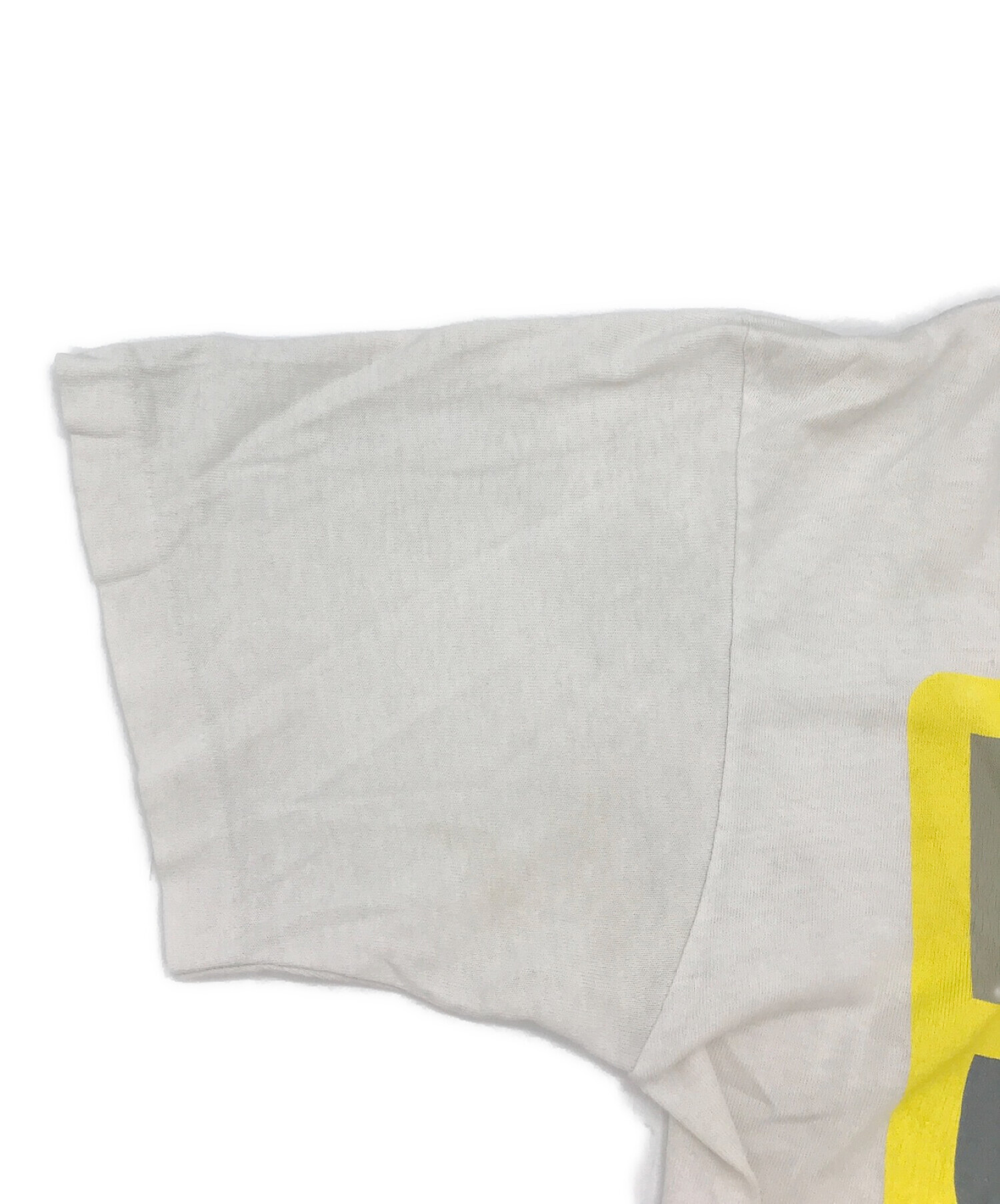 UNDERCOVER (アンダーカバー) プリントTシャツ ホワイト×イエロー サイズ:表記無し（実寸サイズをご参考下さい）