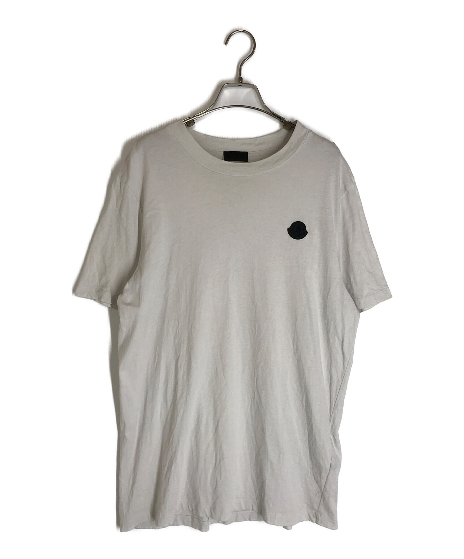 MONCLER (モンクレール) ワンポイントクルーネックTシャツ ライトグレー サイズ:S