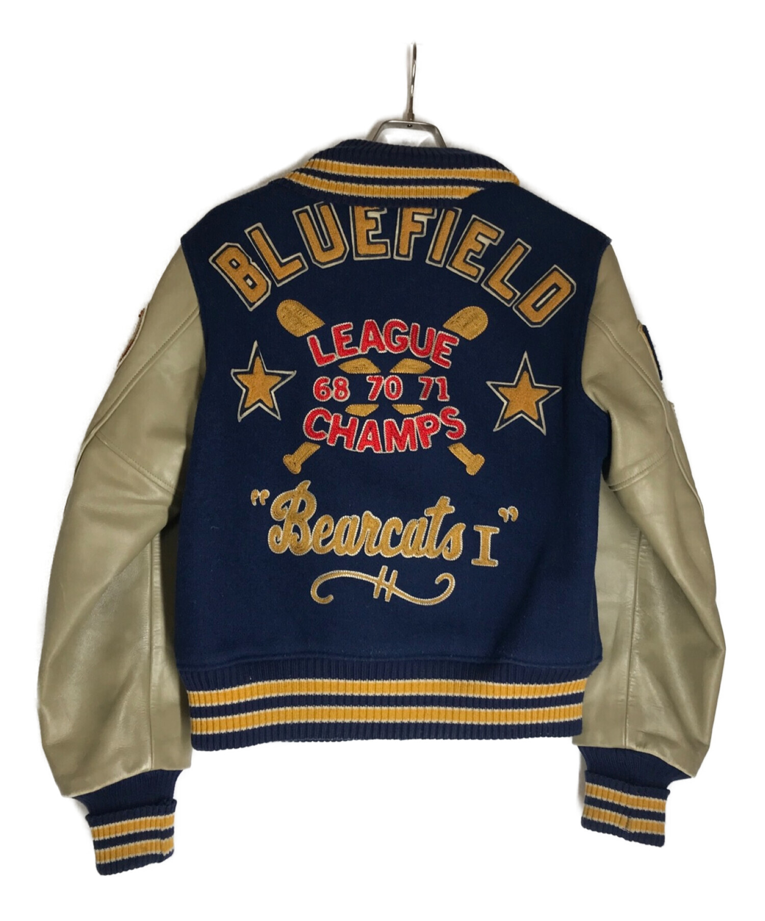 STYLE EYES スタジャン 38サイズ ネイビー/ベージュ STYLE EYES